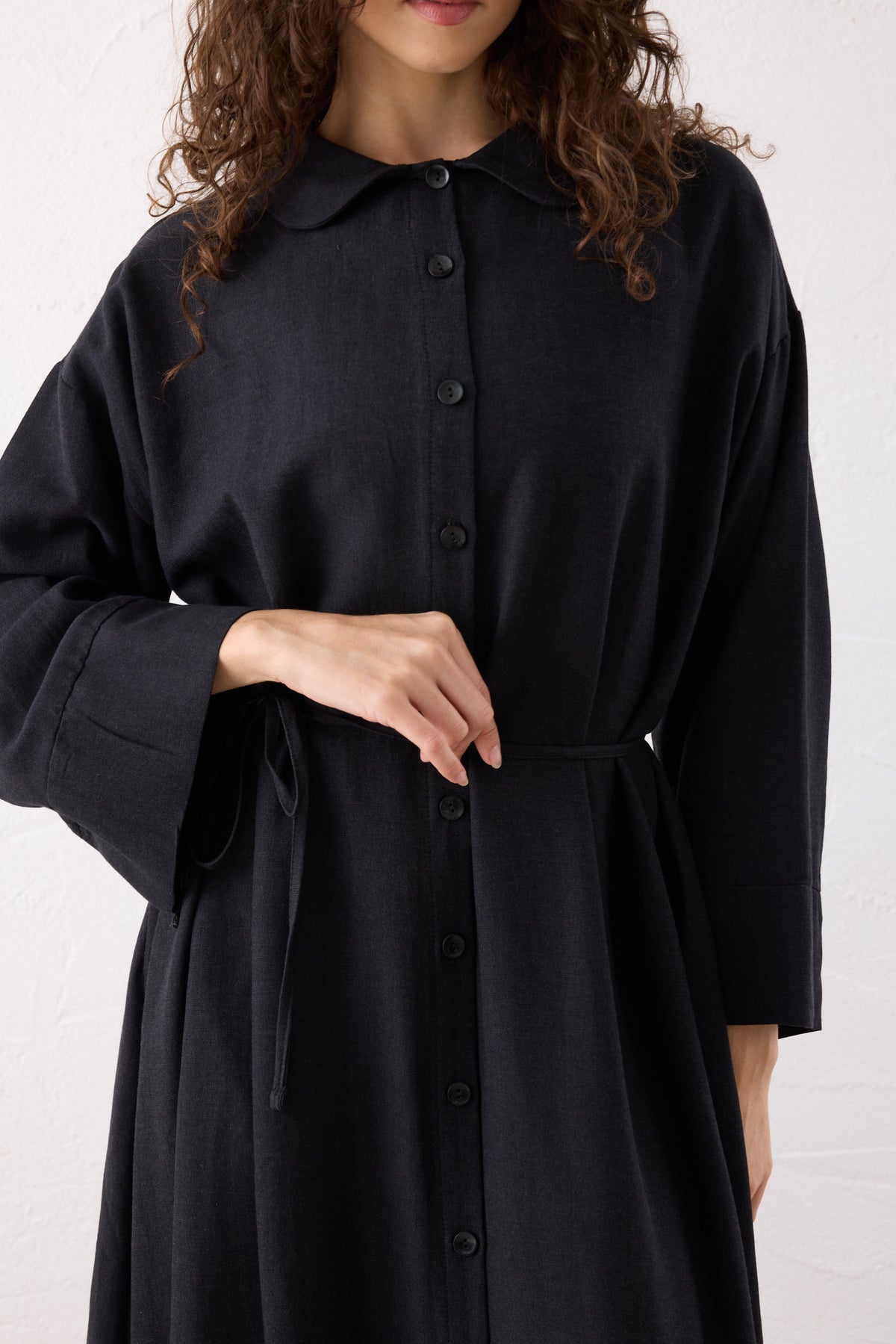 TERRA Leinen Hemdblusenkleid