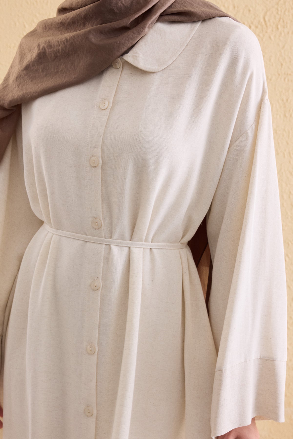TERRA Leinen Hemdblusenkleid
