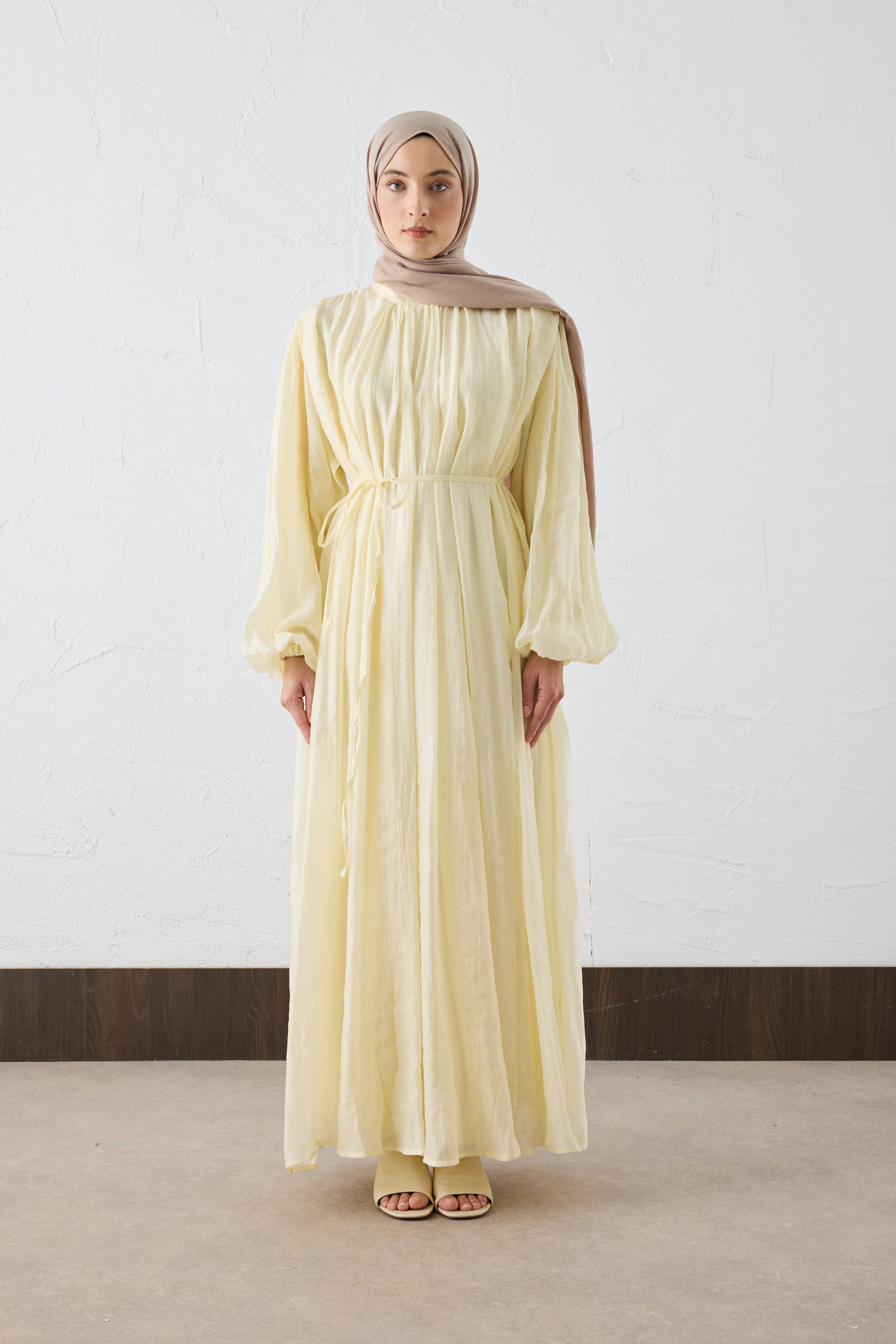VELORA Crinkle Maxi KLeid