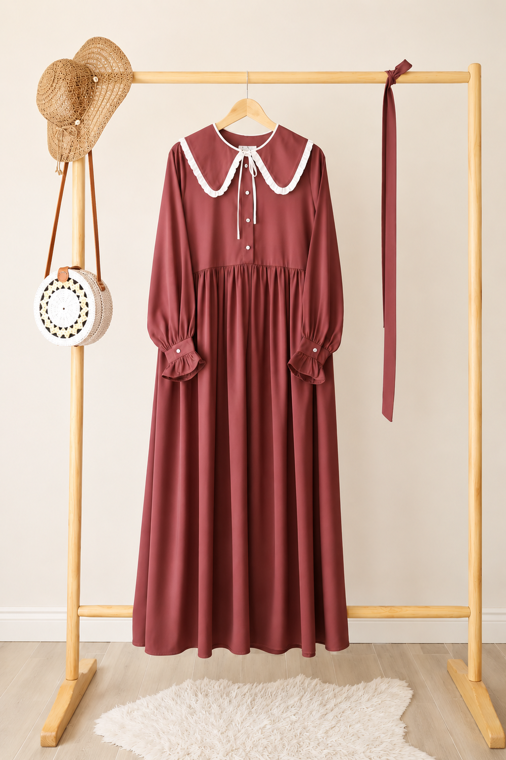 Lina Medina Silk Maxi Kleid