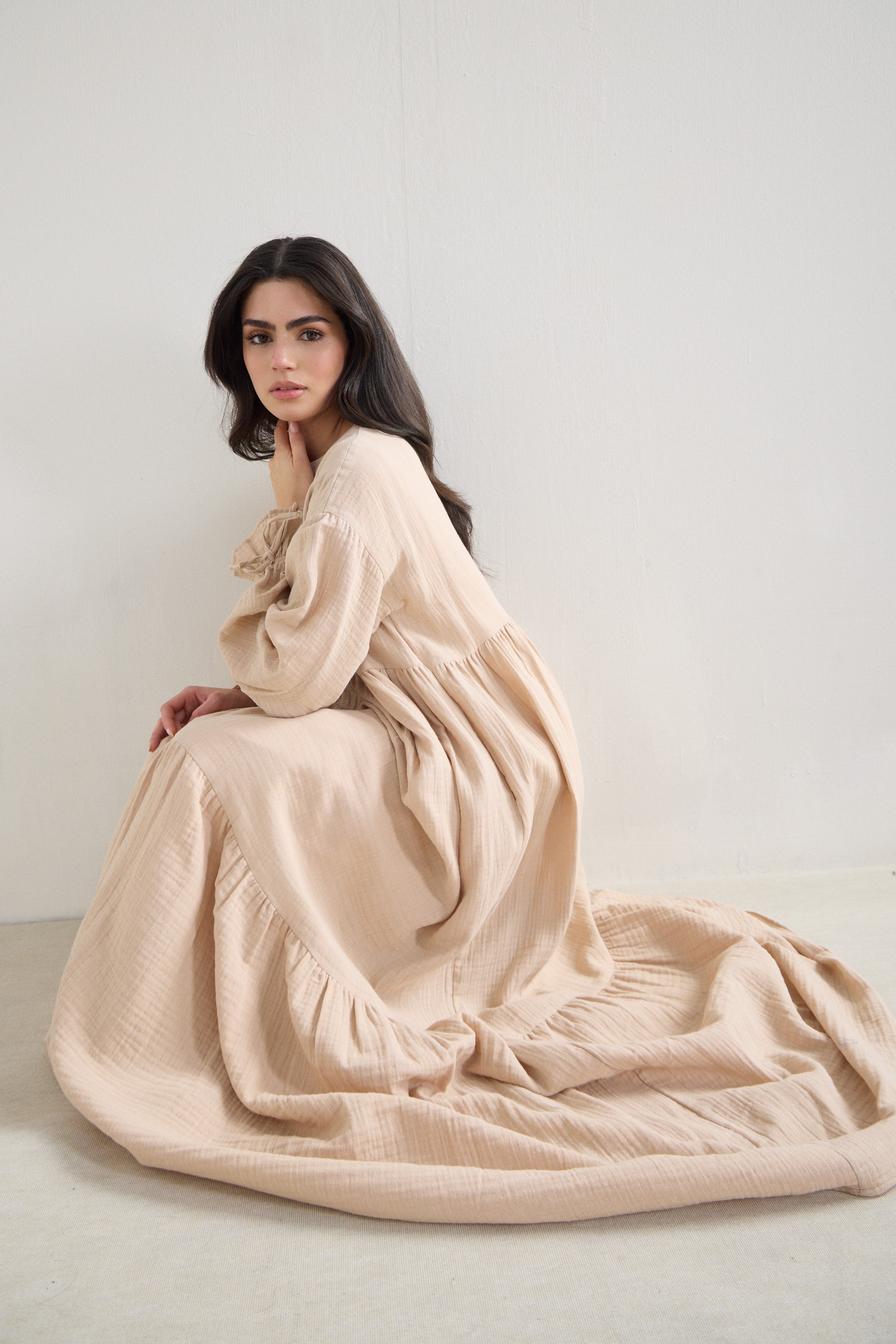 Muslin Boho Maxi Dress