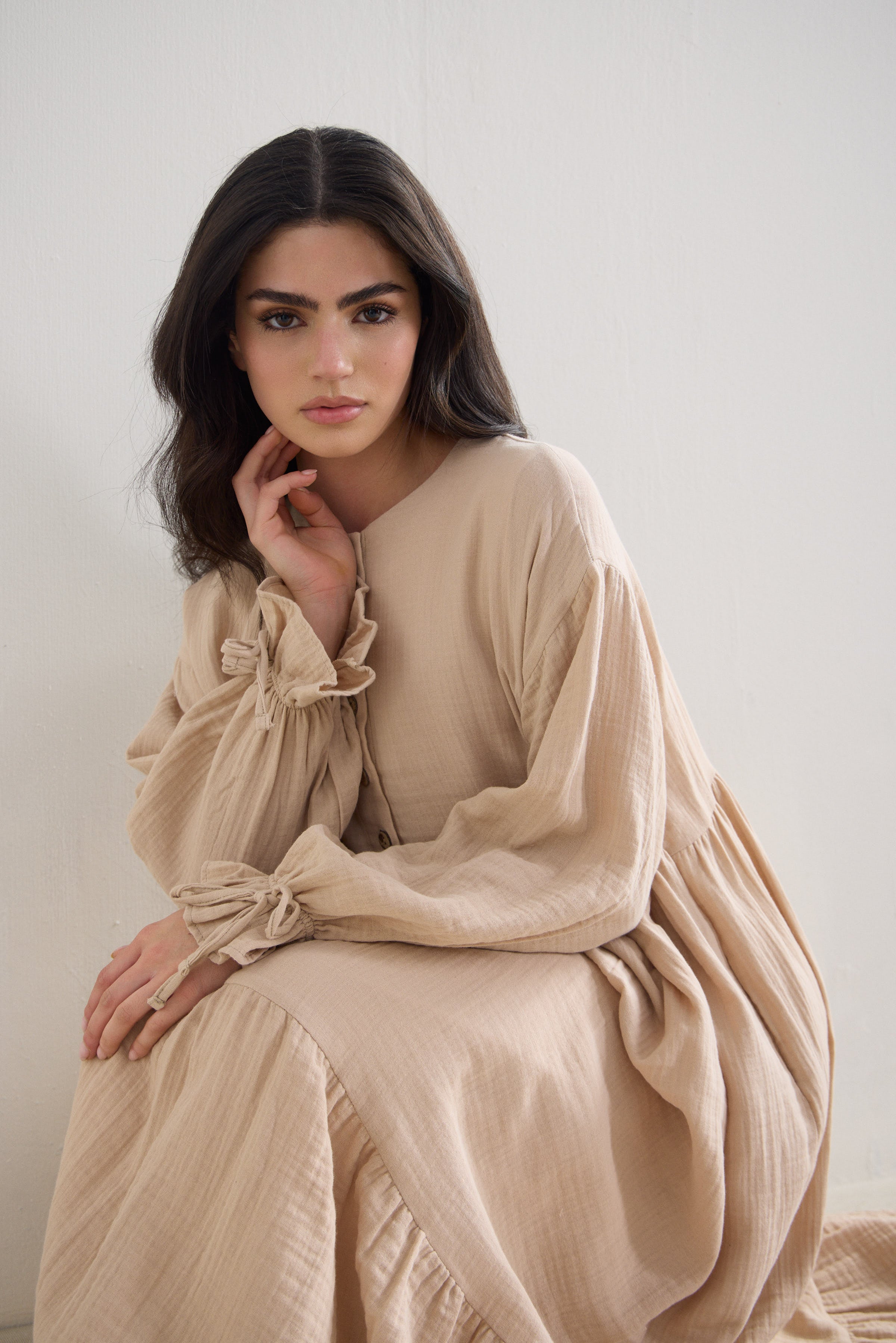 Muslin Boho Maxi Dress