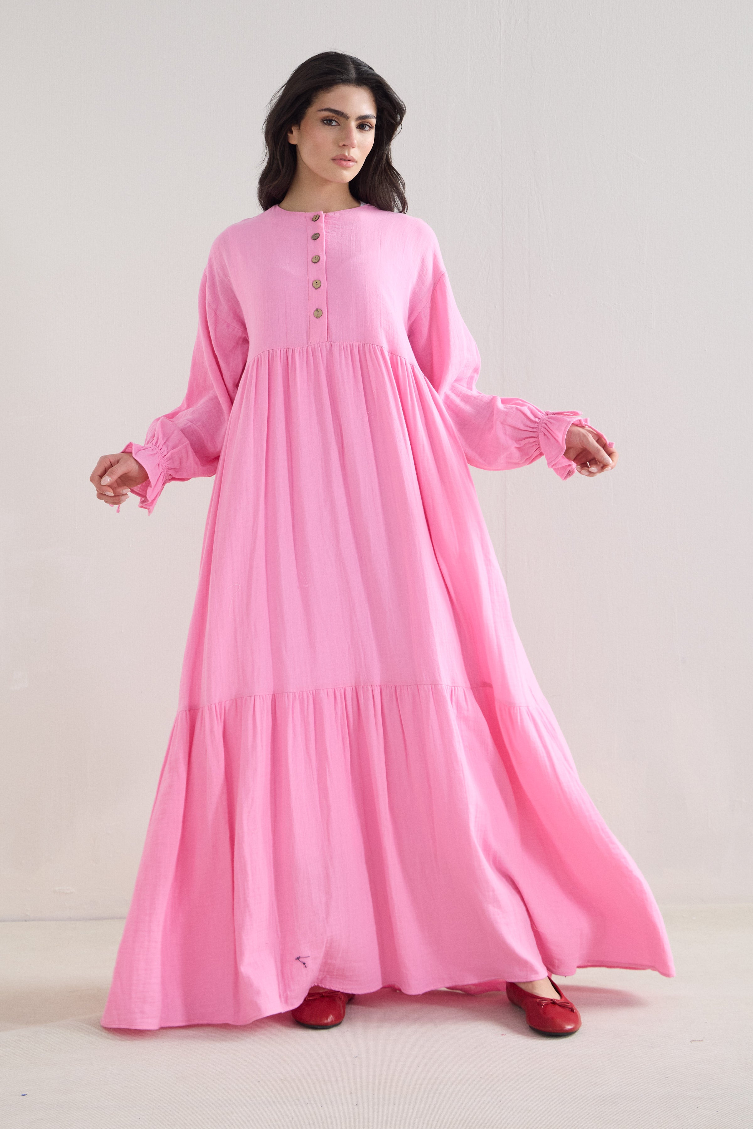 Muslin Boho Maxi Dress