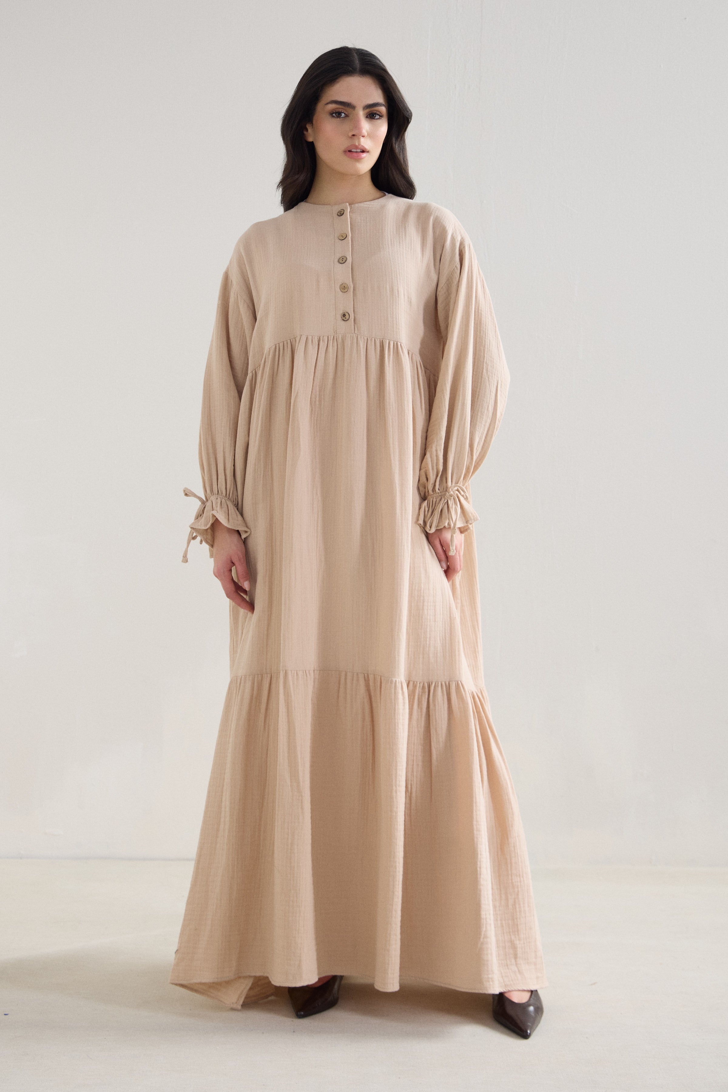 Muslin Boho Maxi Dress