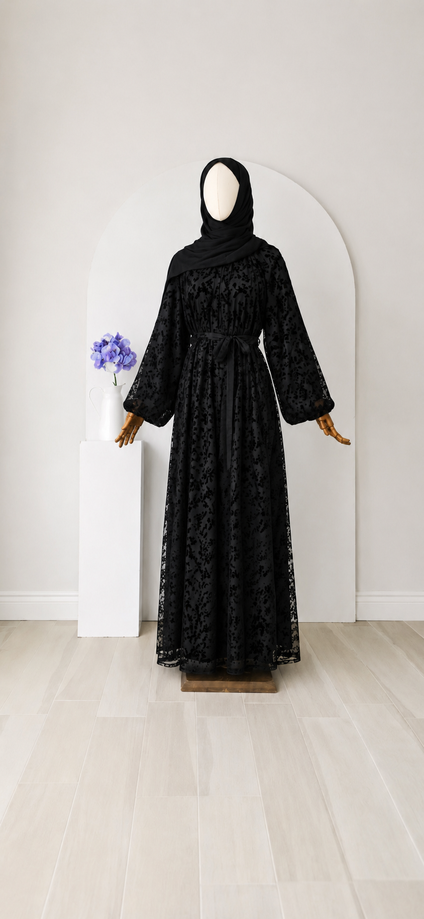 Selen Spitzen Maxi Kleid