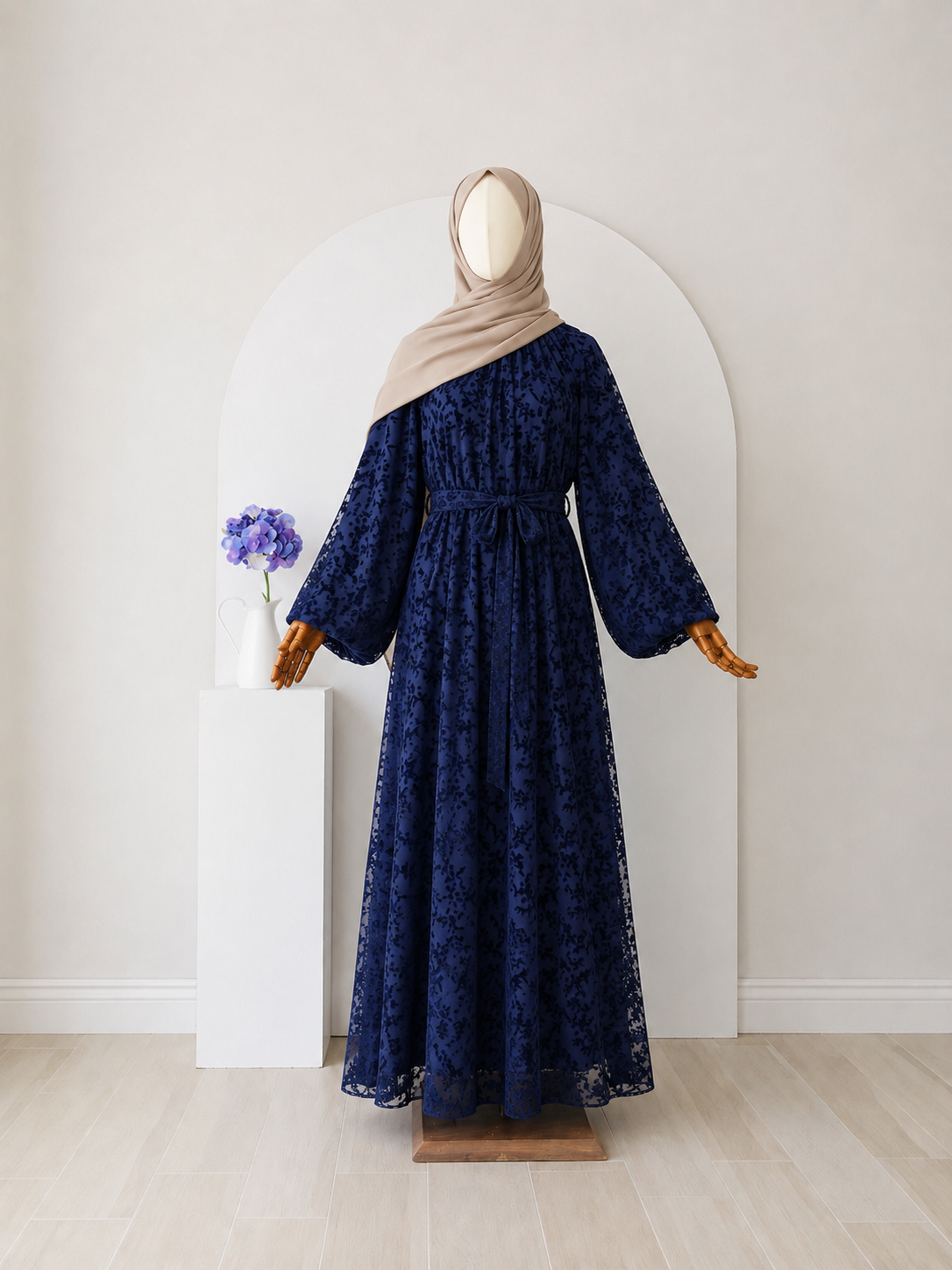 Selen Spitzen Maxi Kleid