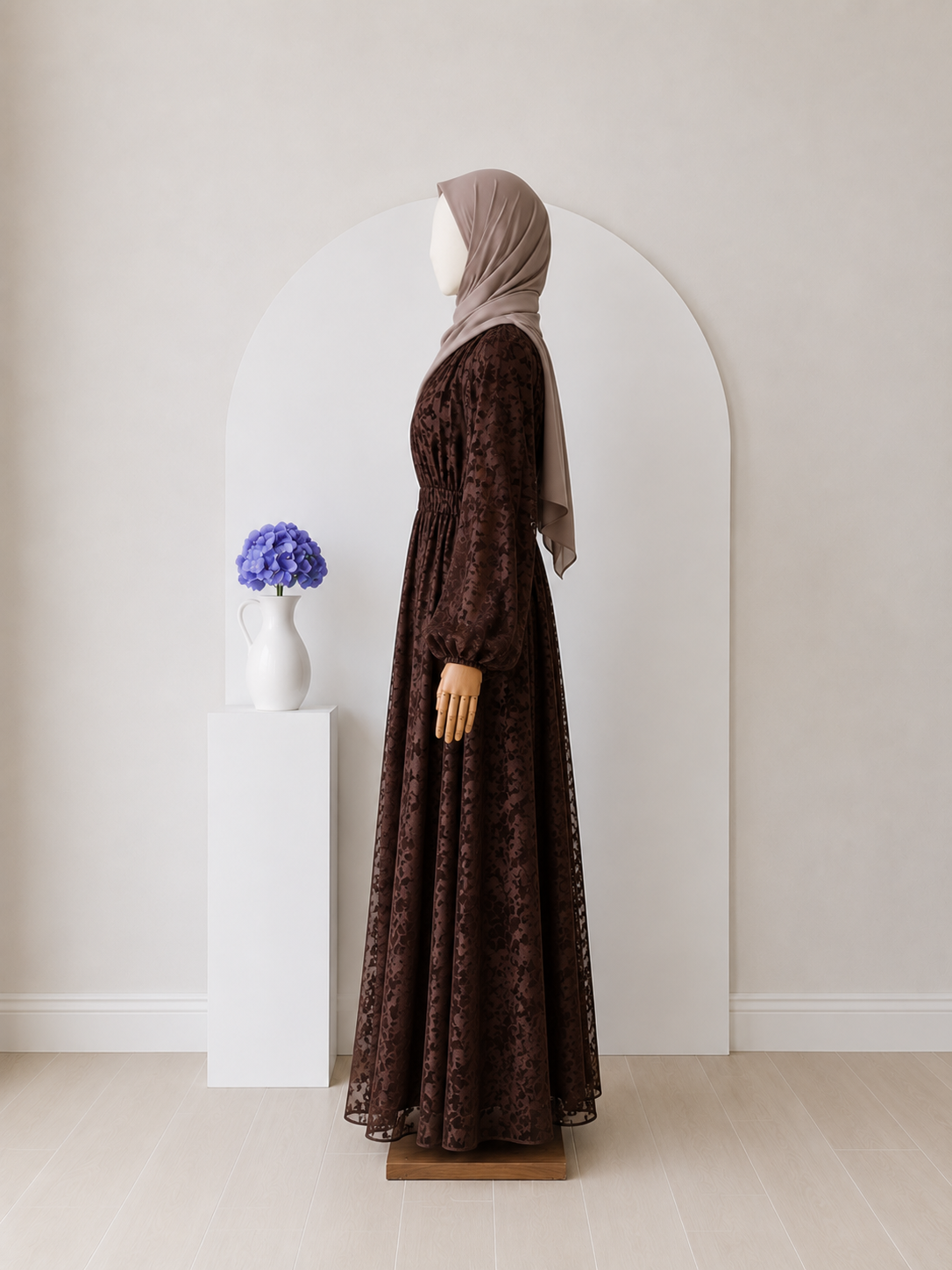 Selen Spitzen Maxi Kleid