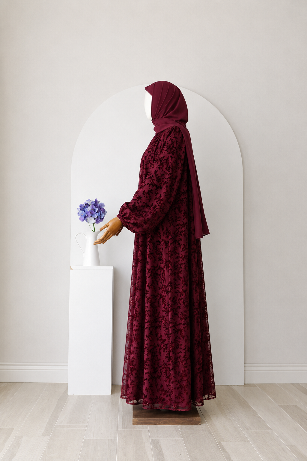 Selen Spitzen Maxi Kleid