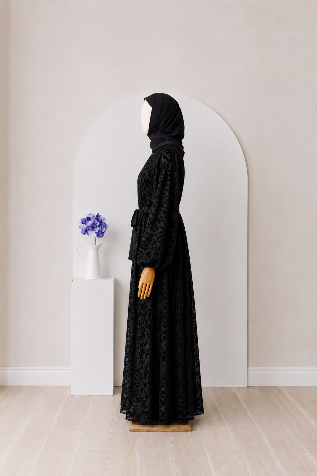 Selen Spitzen Maxi Kleid