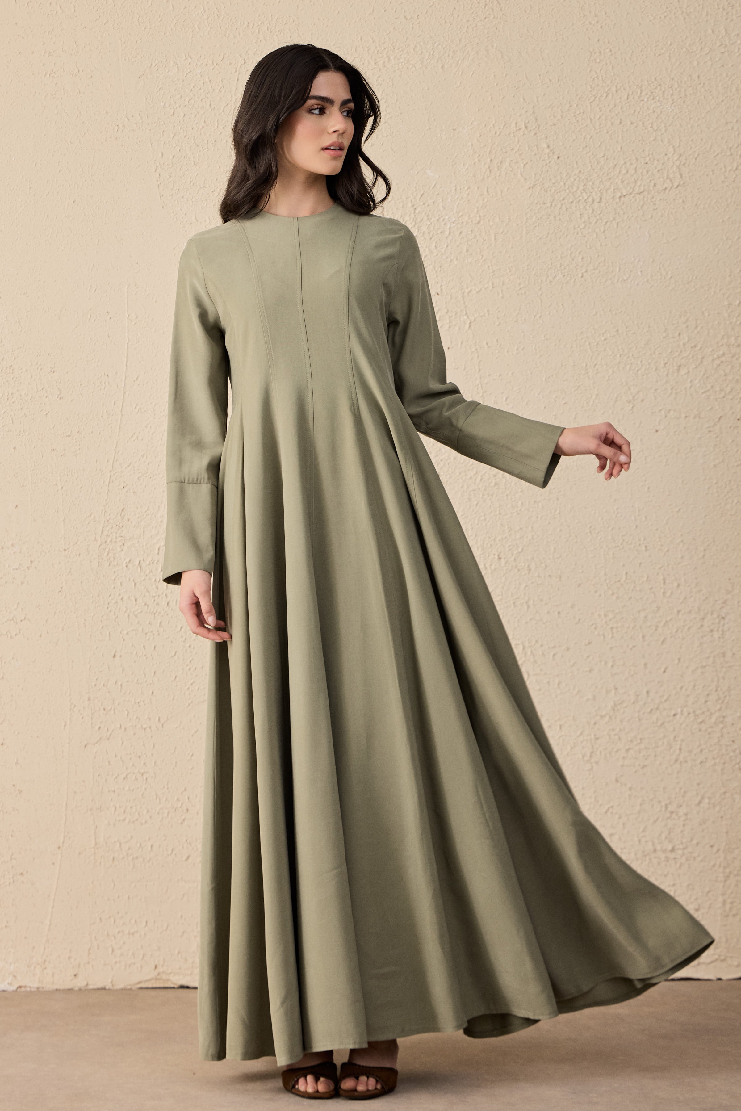 Silent Flow Lyocell Maxi Dress