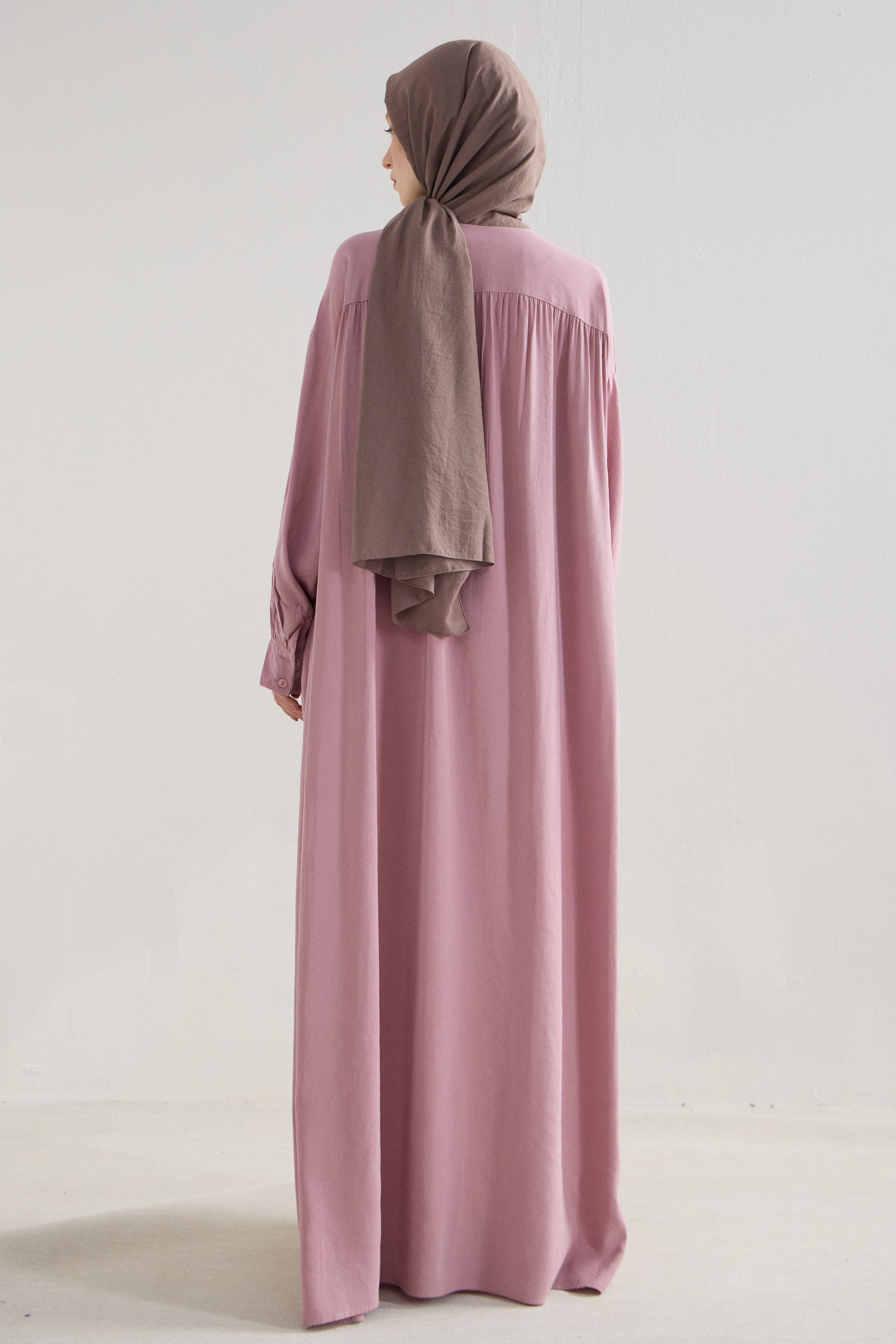 Soft Flow Oversize Modal Cupro Maxi Dress