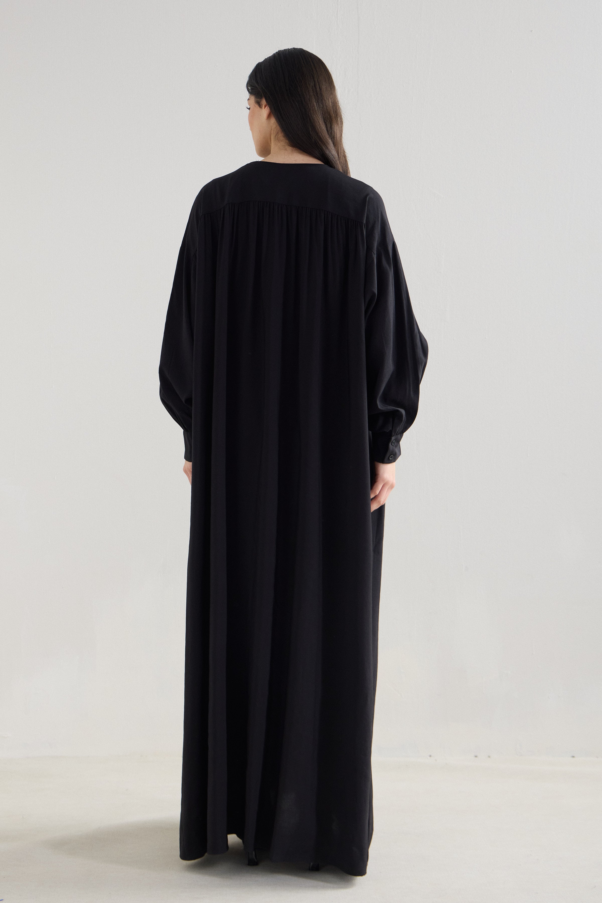 Soft Flow Oversize Modal Cupro Maxi Dress