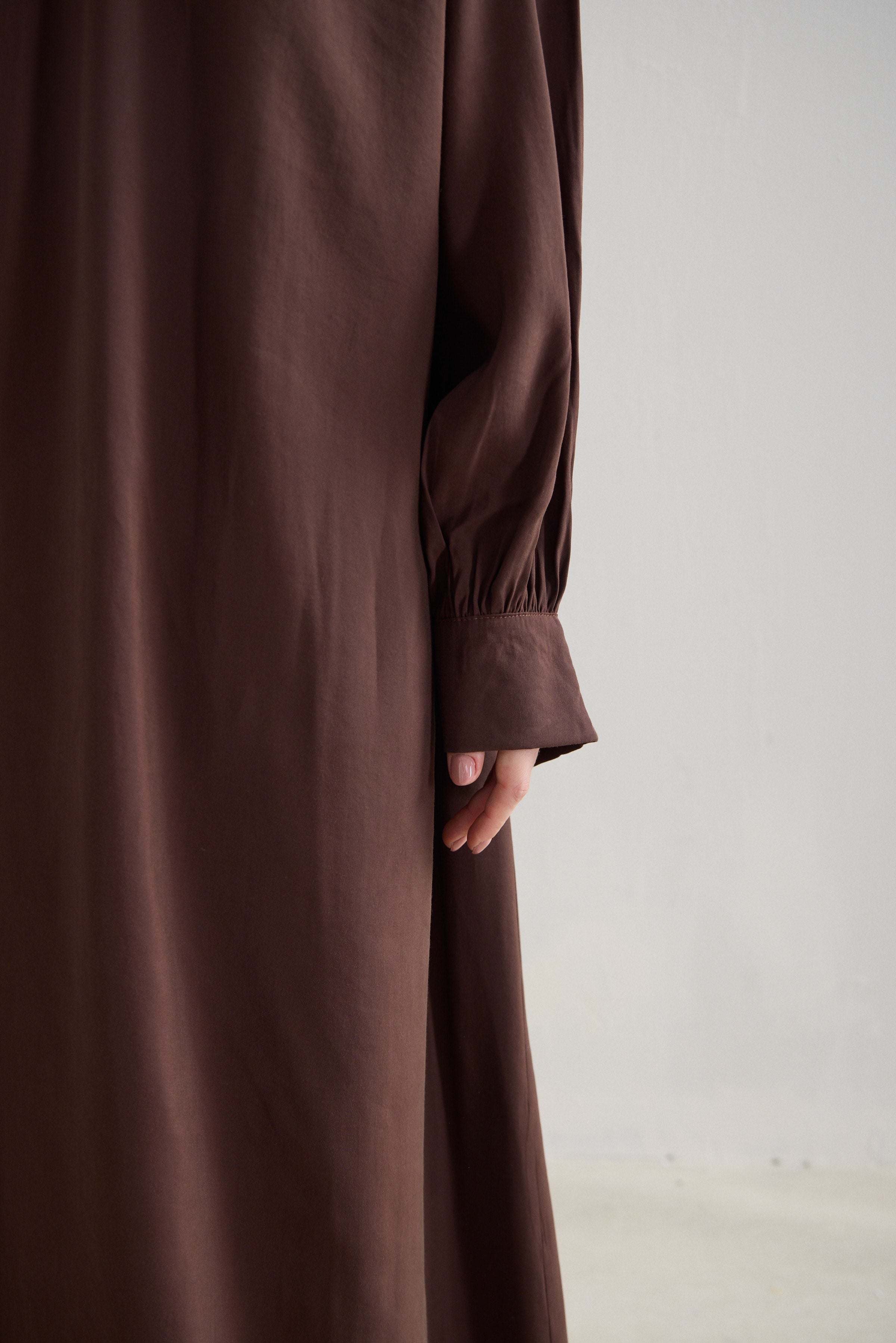 Soft Flow Oversize Modal Cupro Maxi Dress