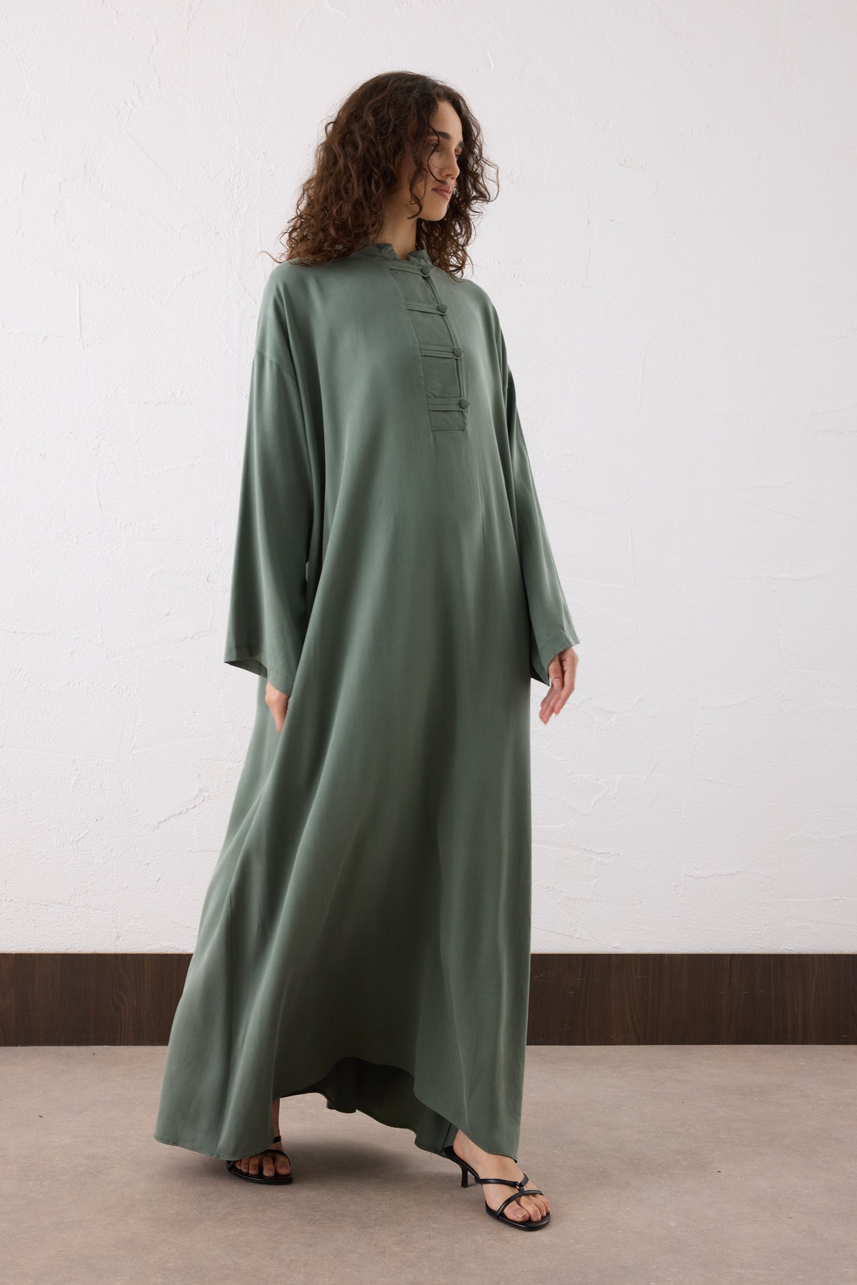 Asia Silk Cupra Maxi Kleid