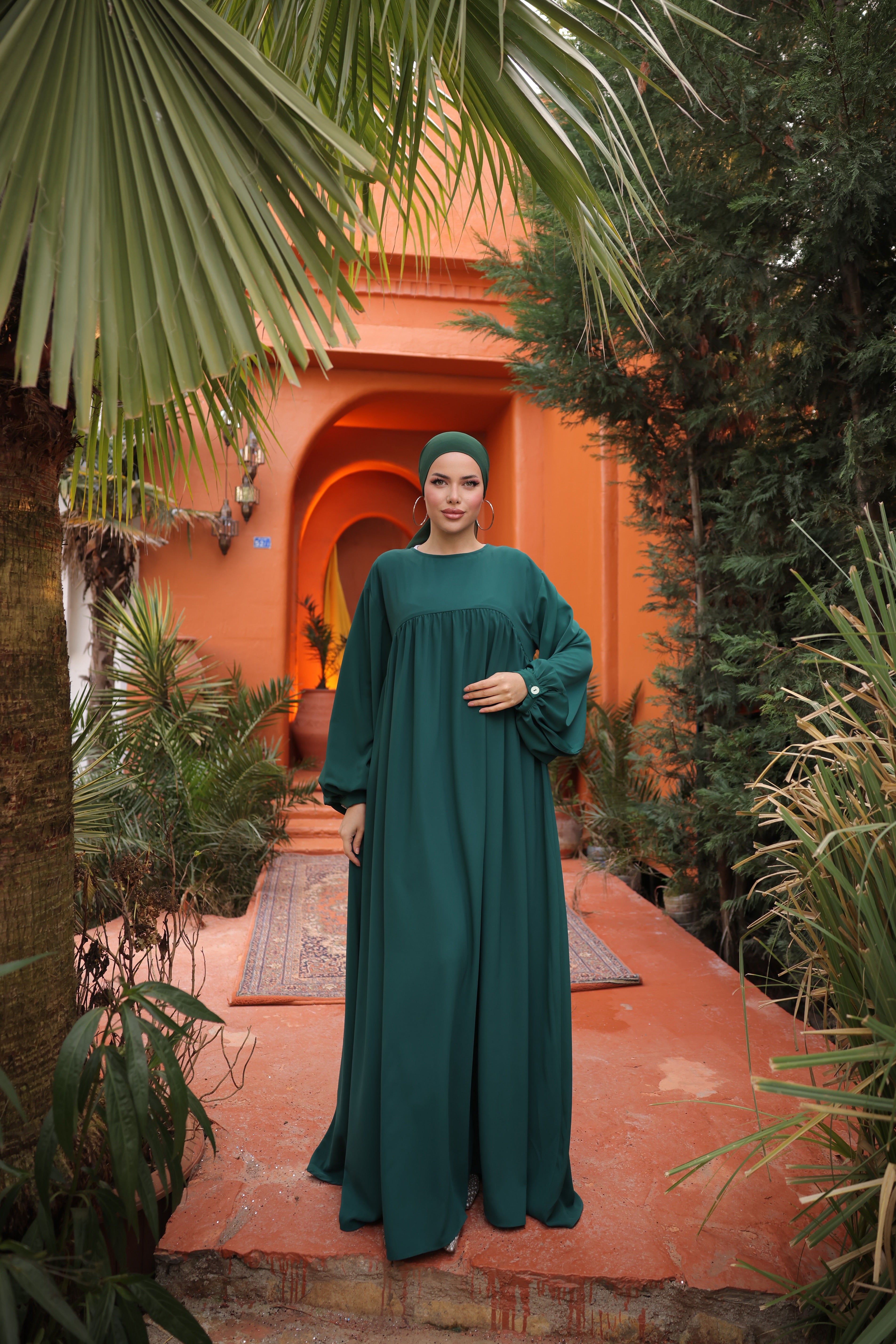 Amara Dubai Silk Maxi Kleid
