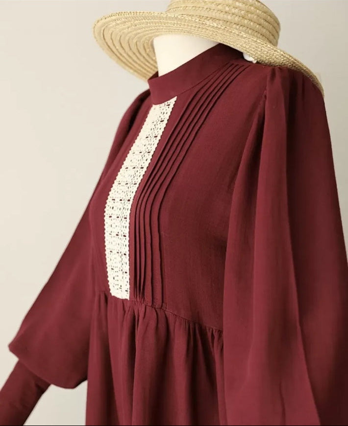 Musselin Aria Maxi Kleid