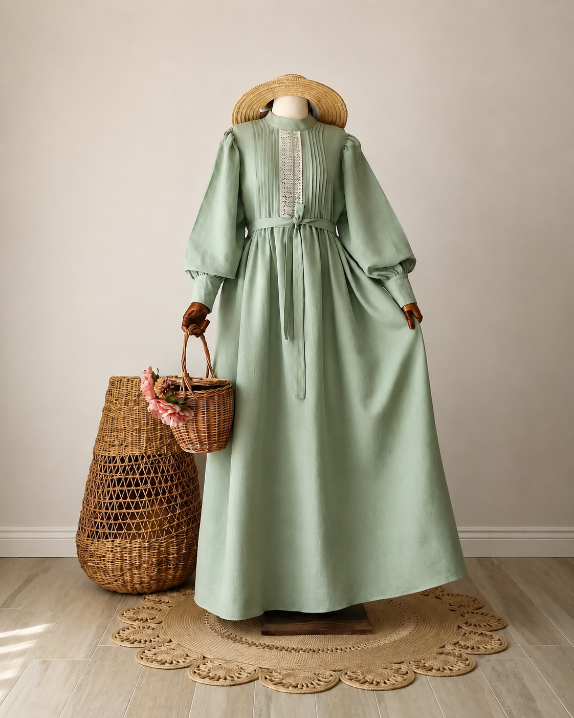 Musselin Aria Maxi Kleid