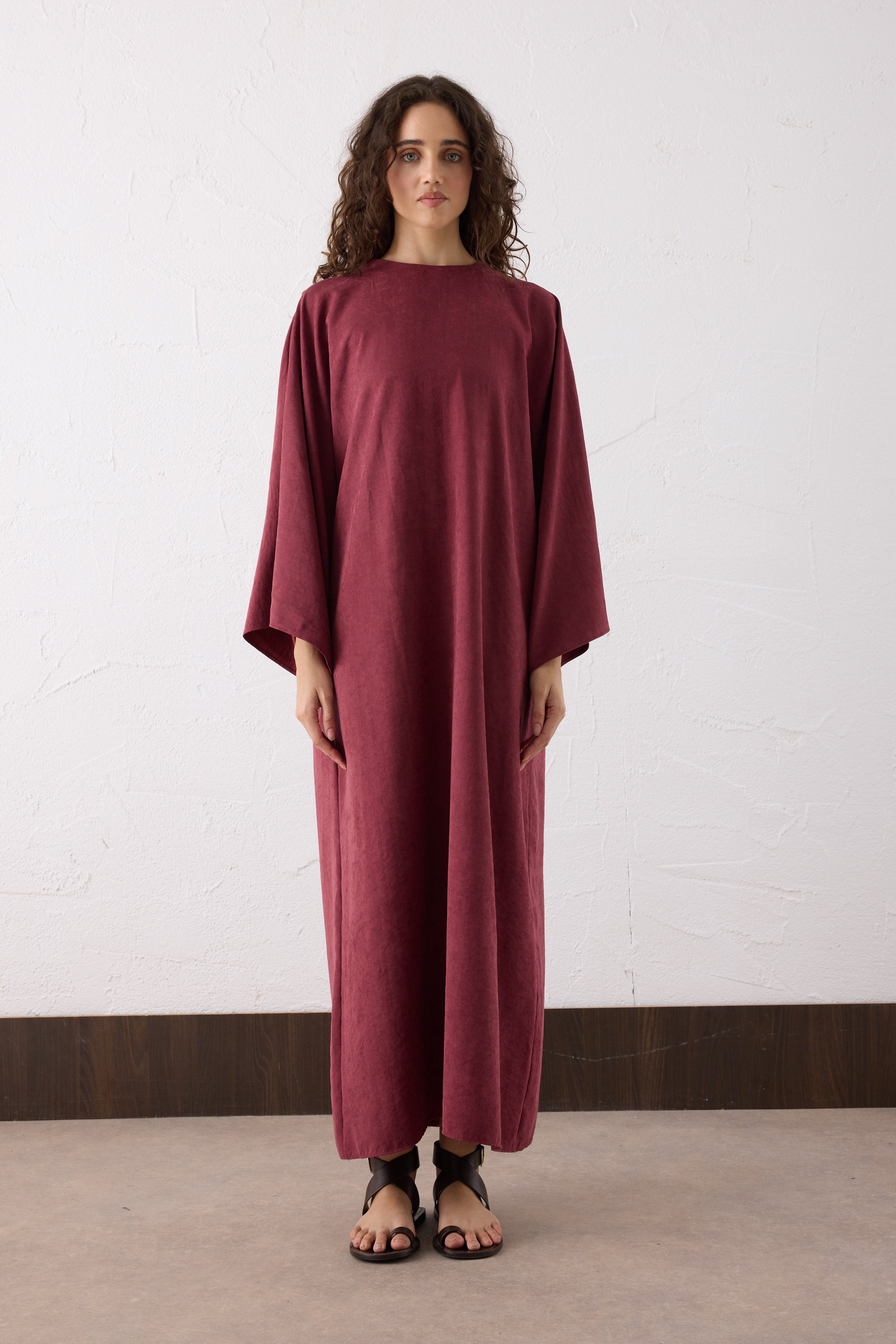 Sora Cupra Maxi Kleid