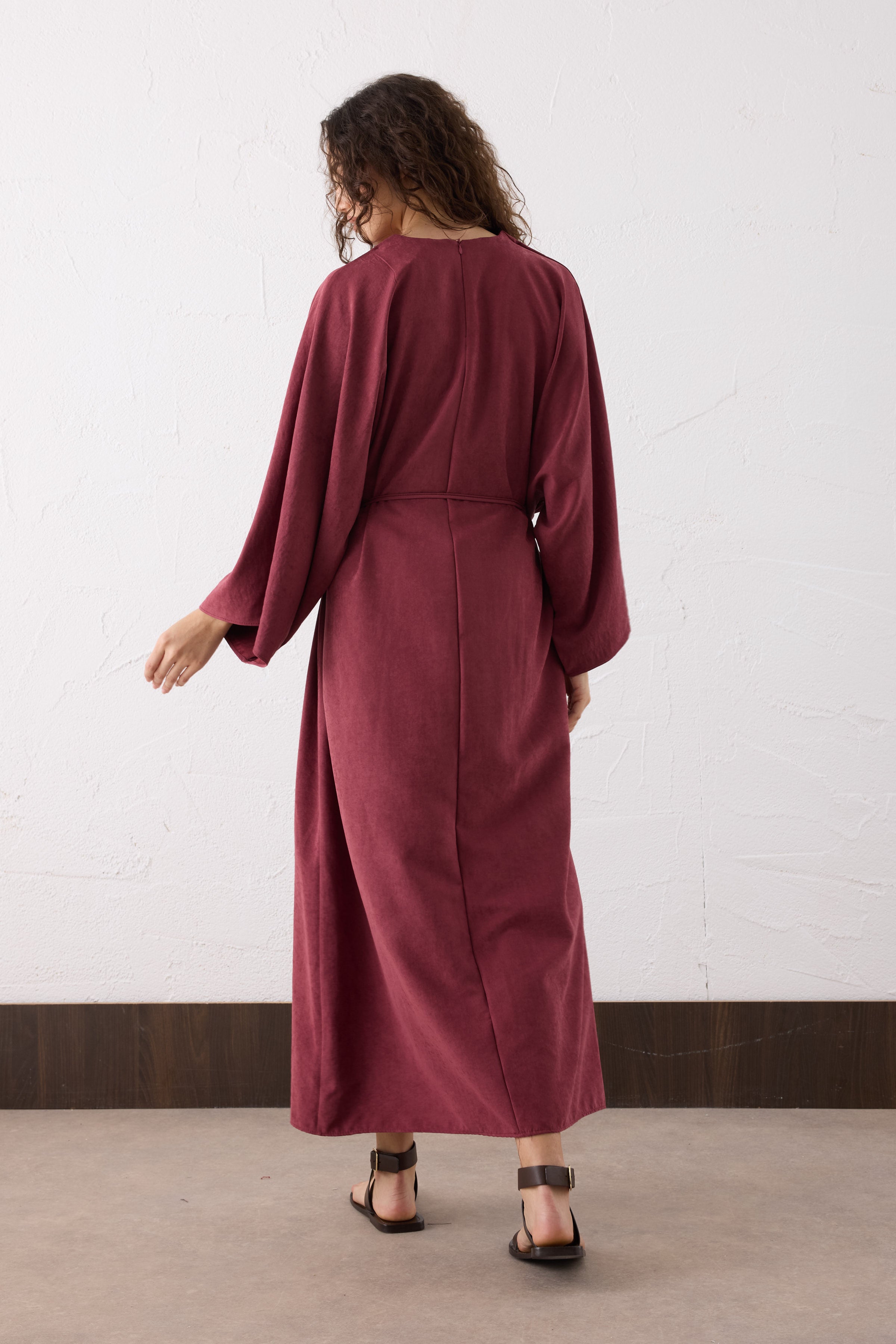 Sora Cupra Maxi Kleid