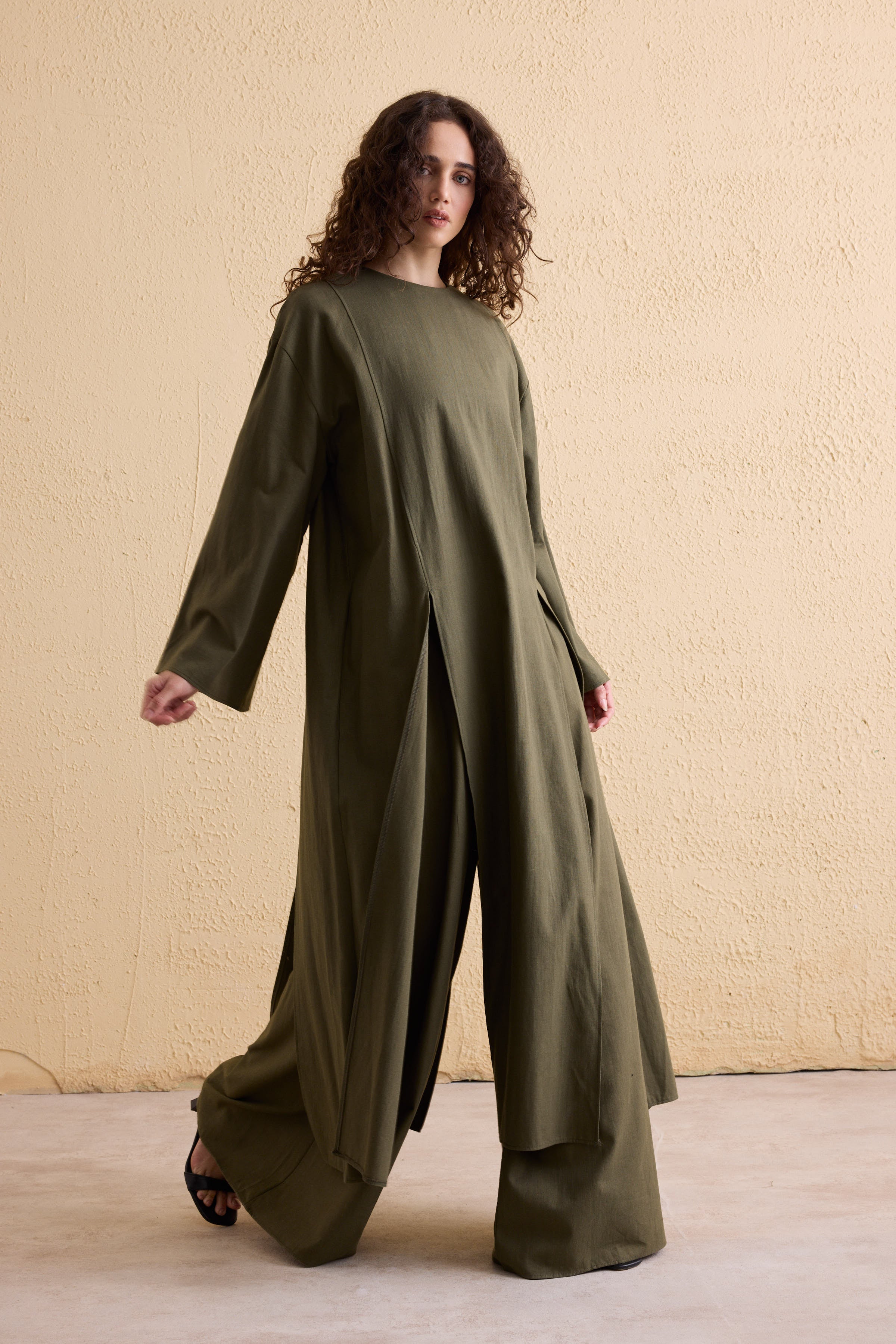OASIS Leinen Maxi Tunika