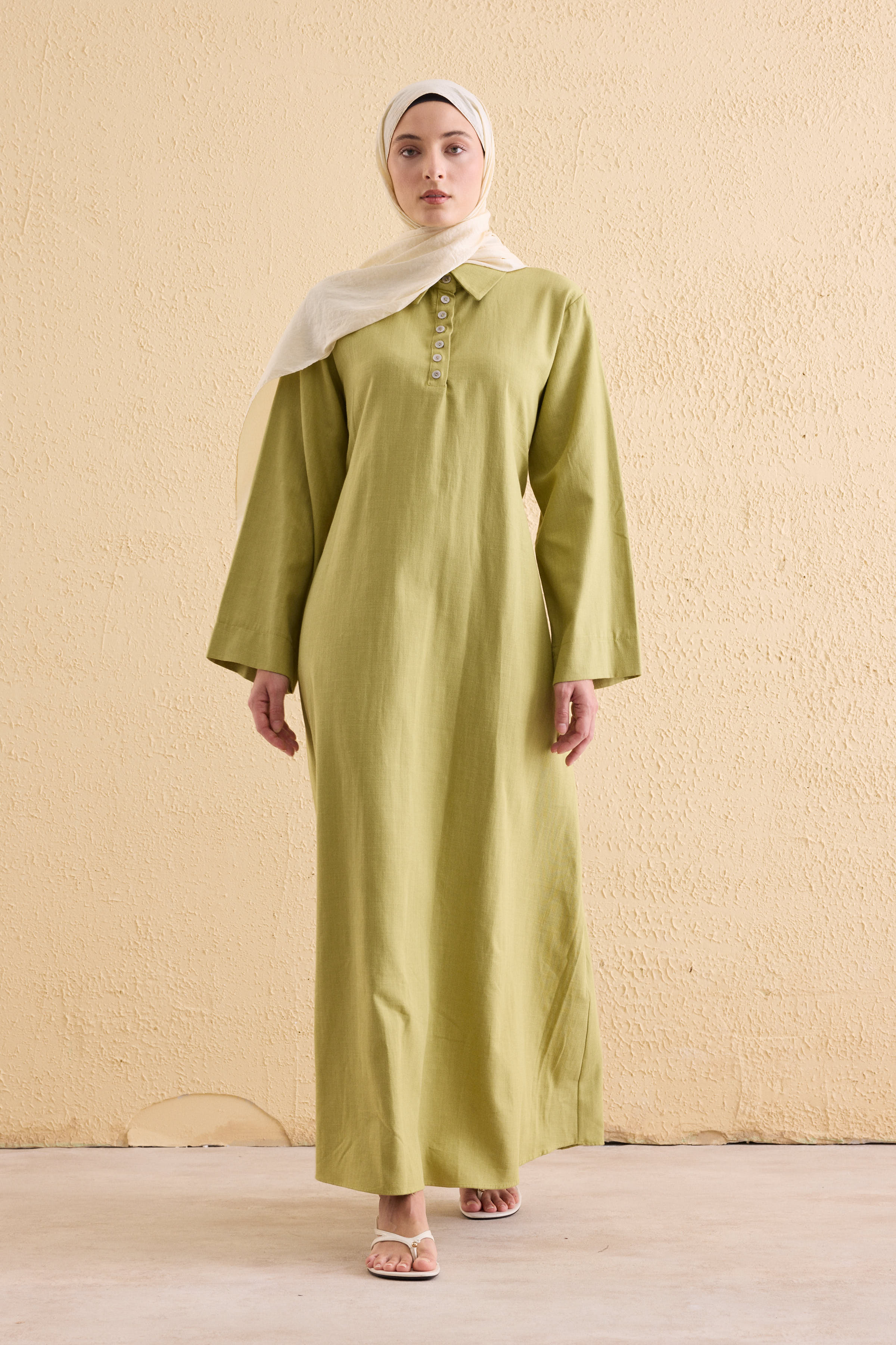 OASİS Leinen Maxi Kleid