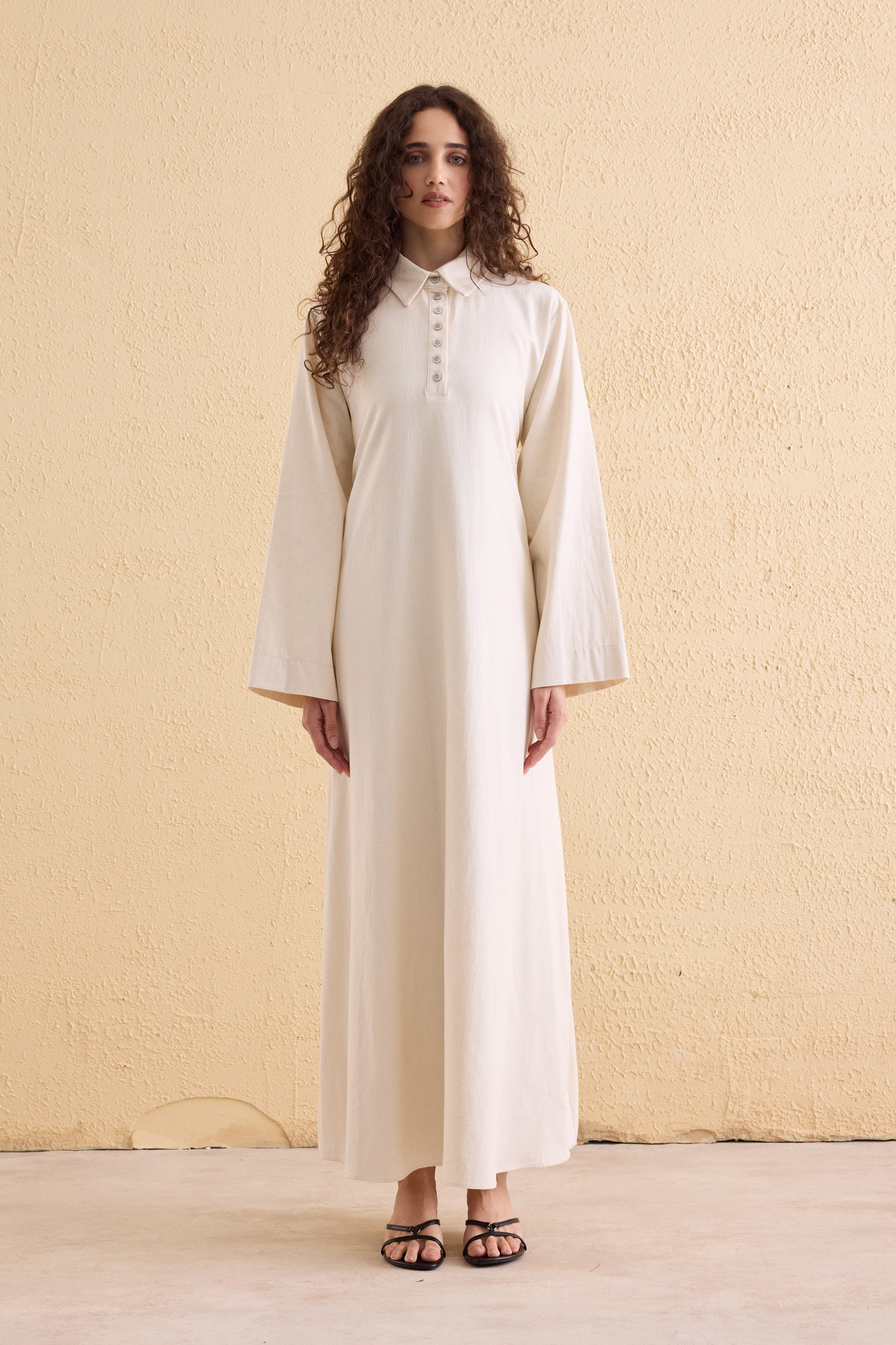 OASİS Leinen Maxi Kleid