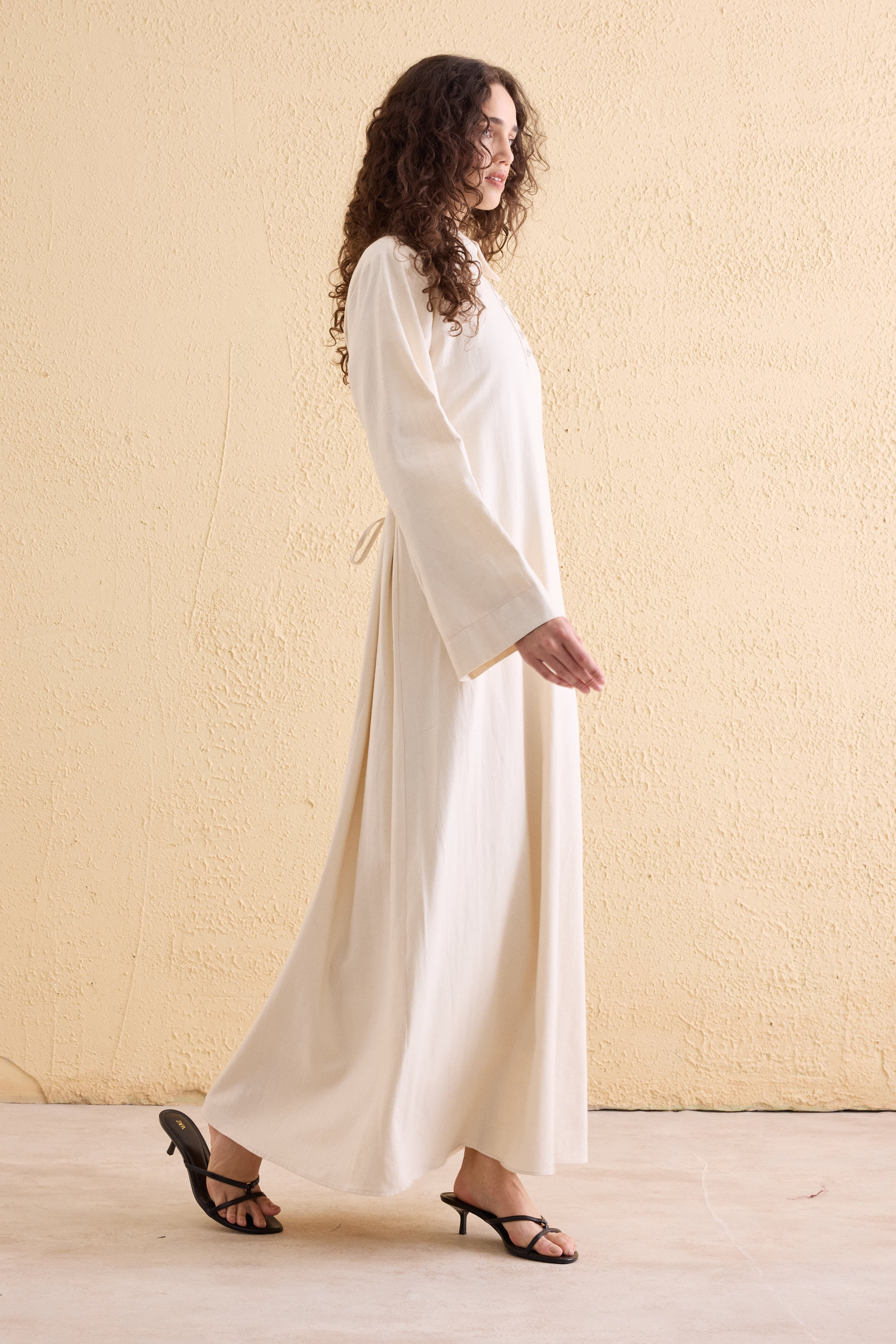 OASİS Leinen Maxi Kleid