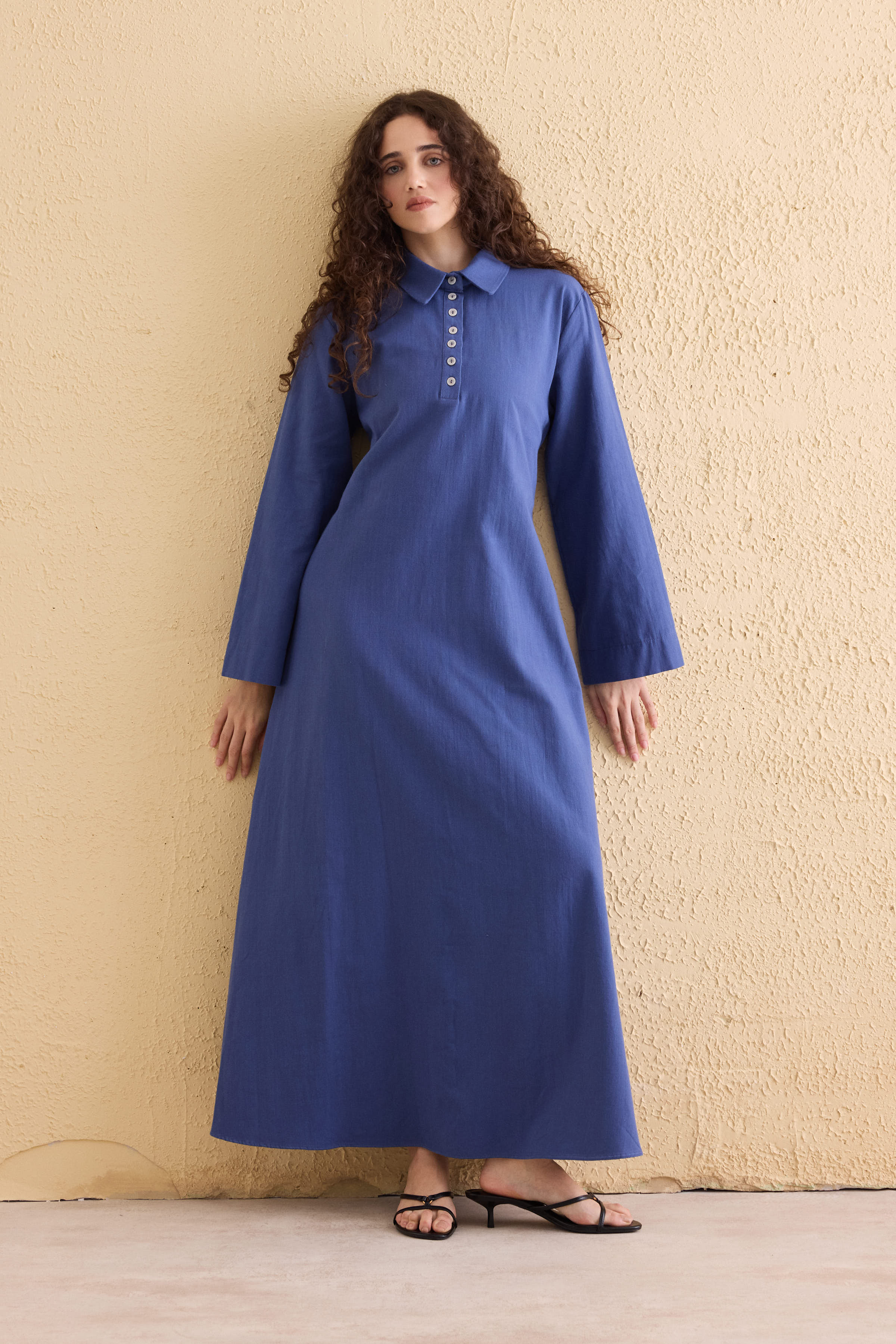 OASİS Leinen Maxi Kleid