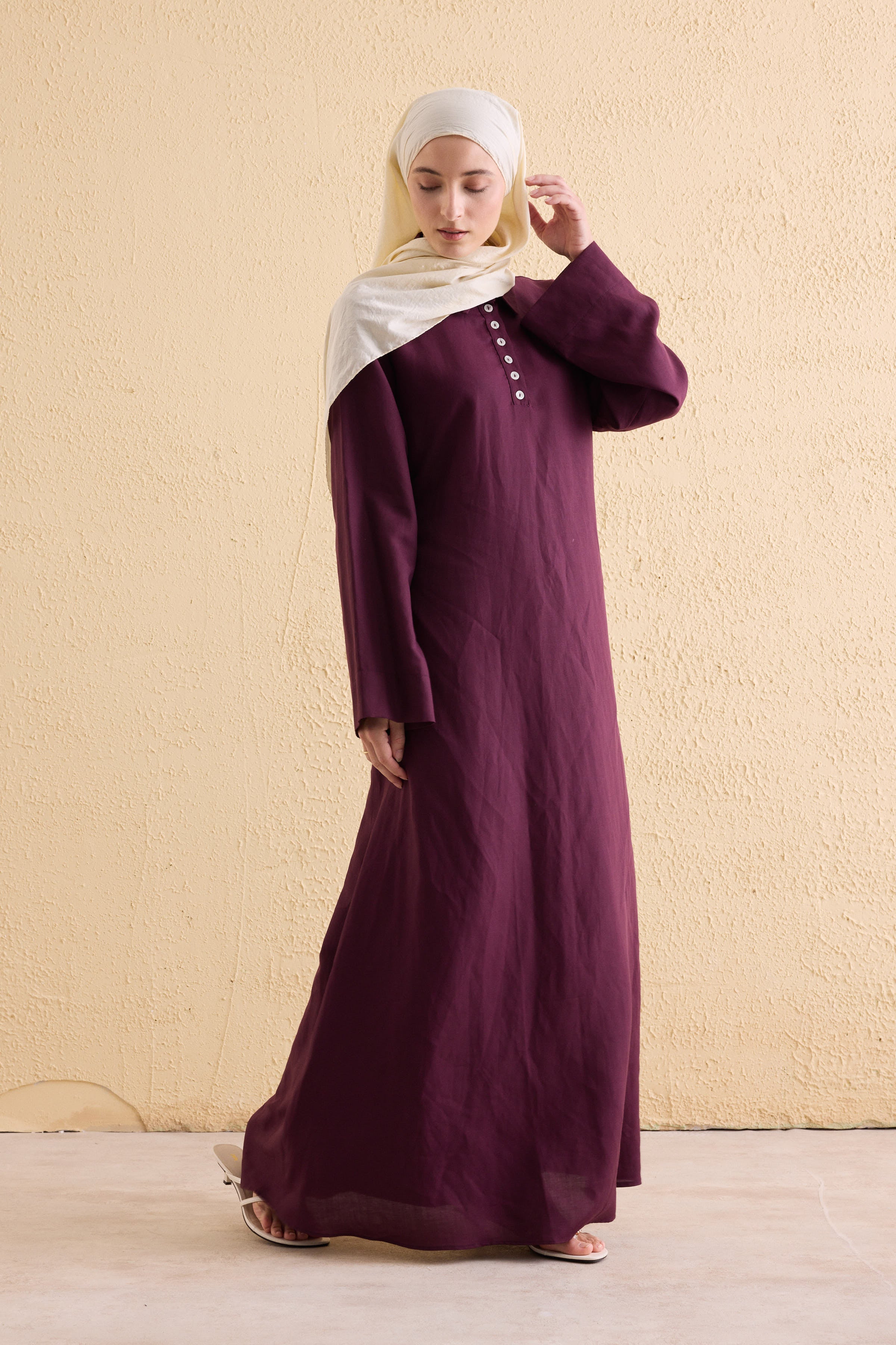 OASİS Leinen Maxi Kleid