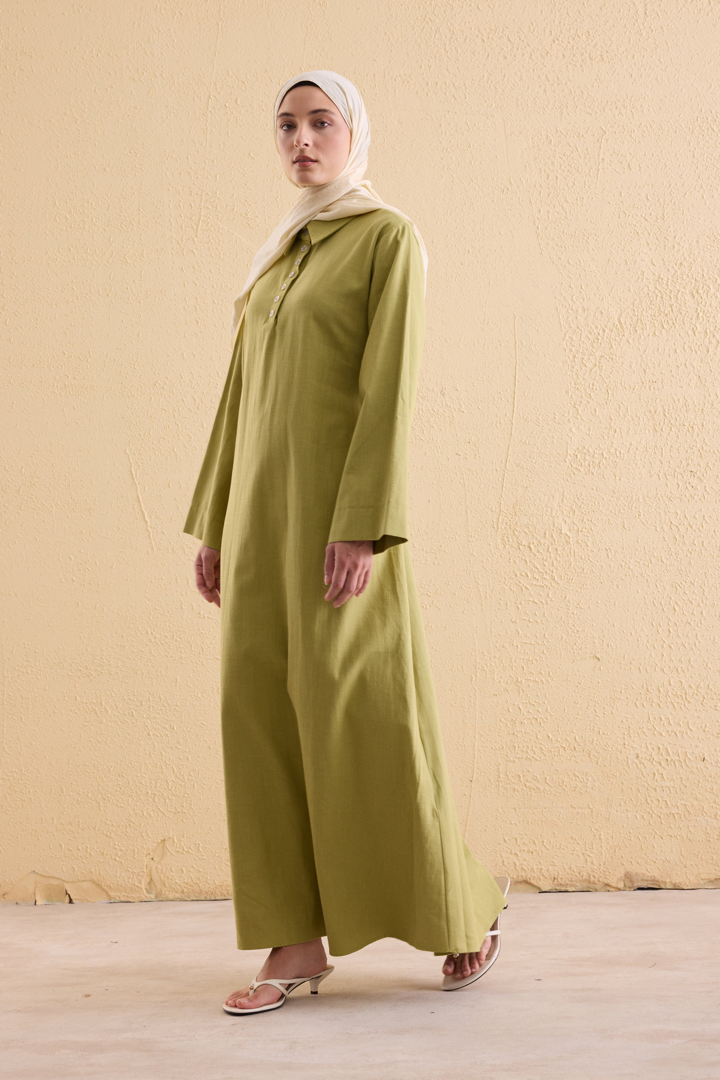 OASİS Leinen Maxi Kleid