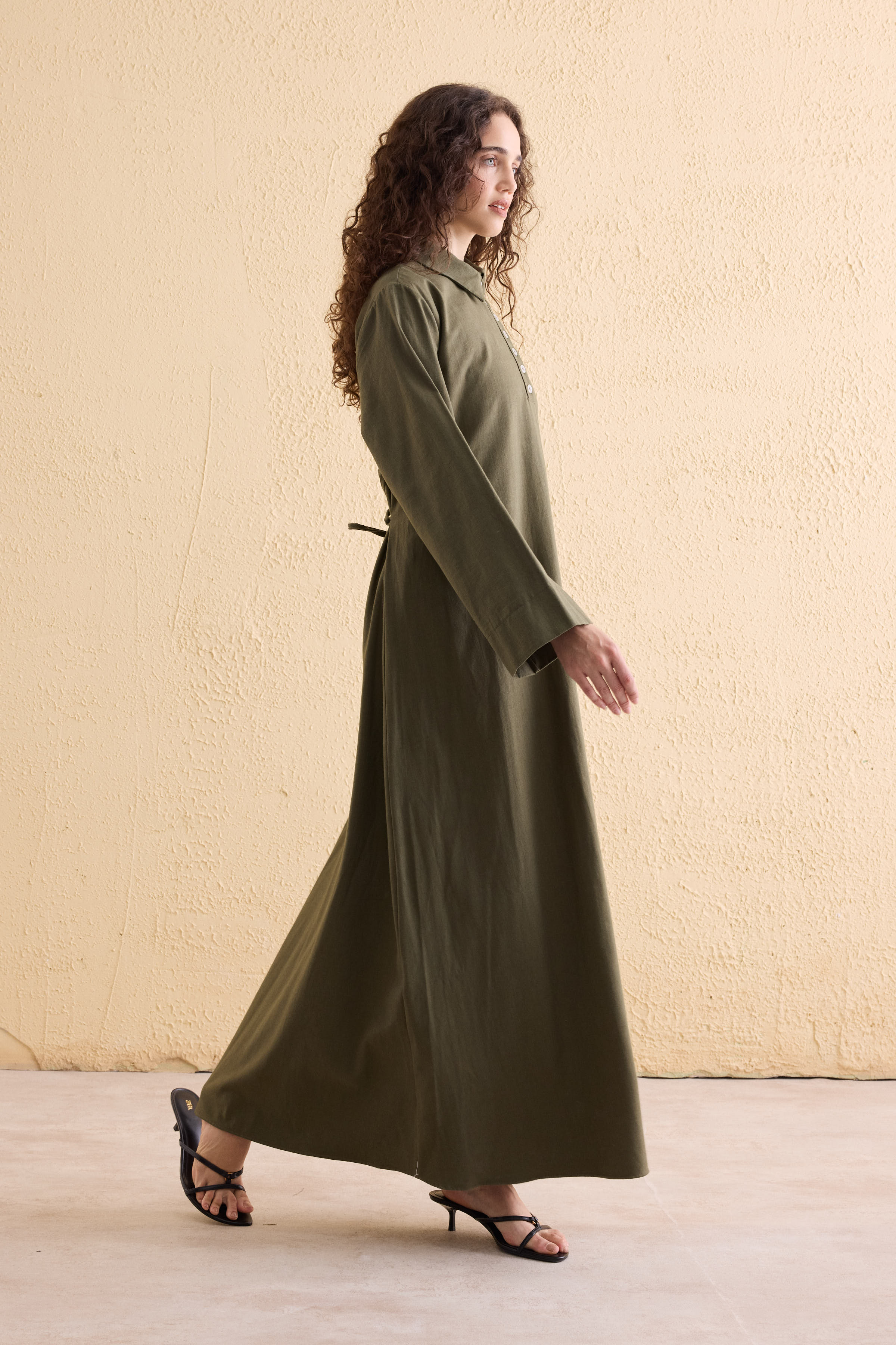 OASİS Leinen Maxi Kleid