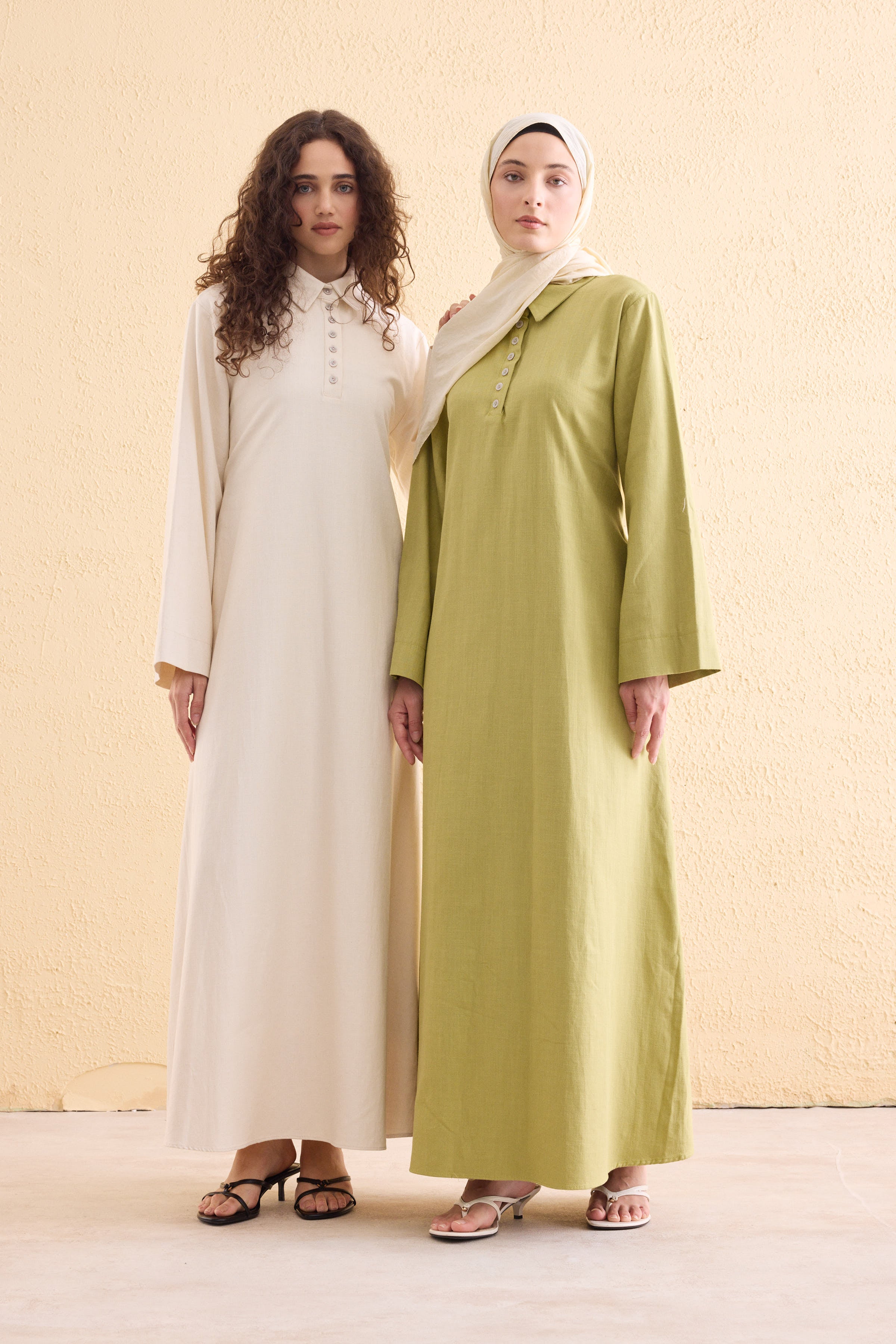 OASİS Leinen Maxi Kleid