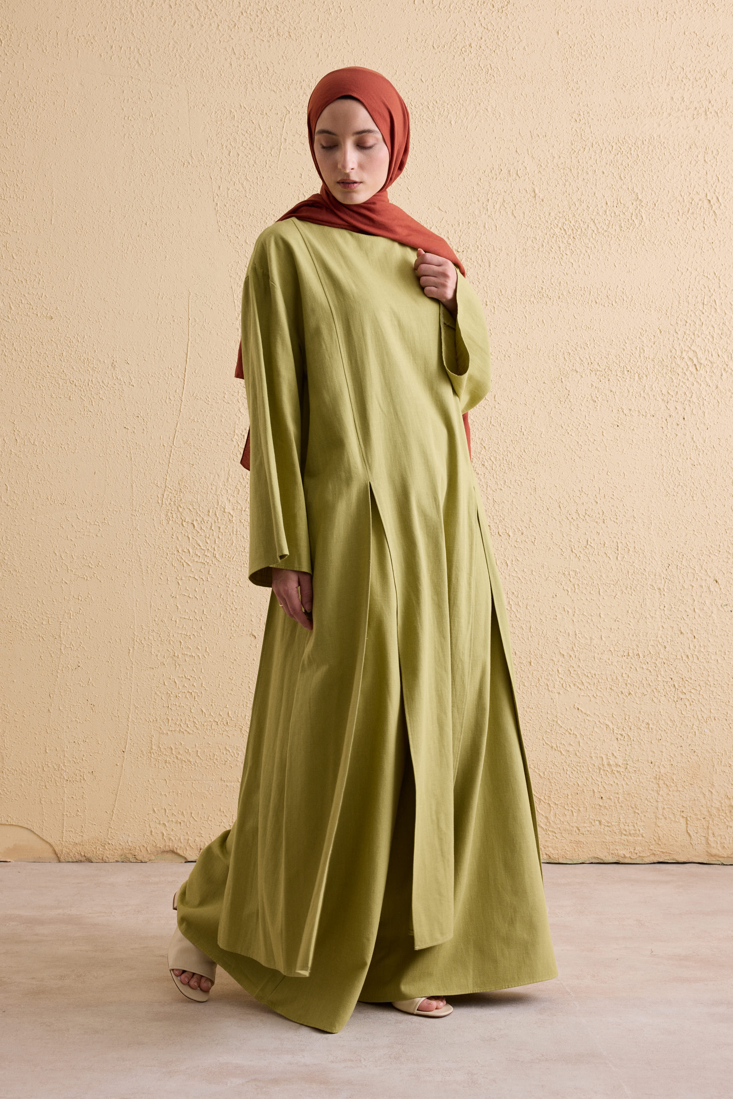 OASIS Leinen Maxi Tunika