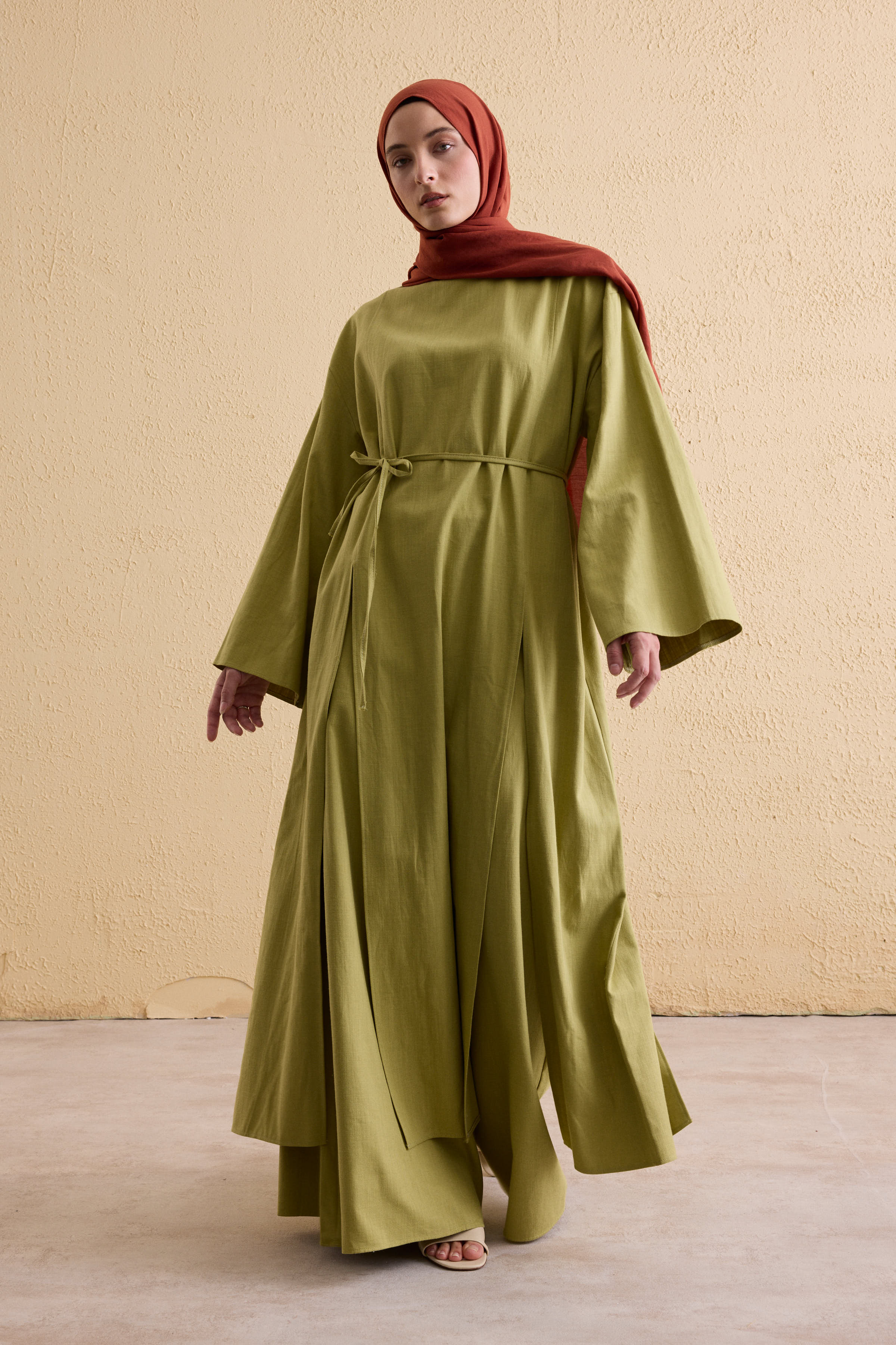 OASIS Leinen Maxi Tunika
