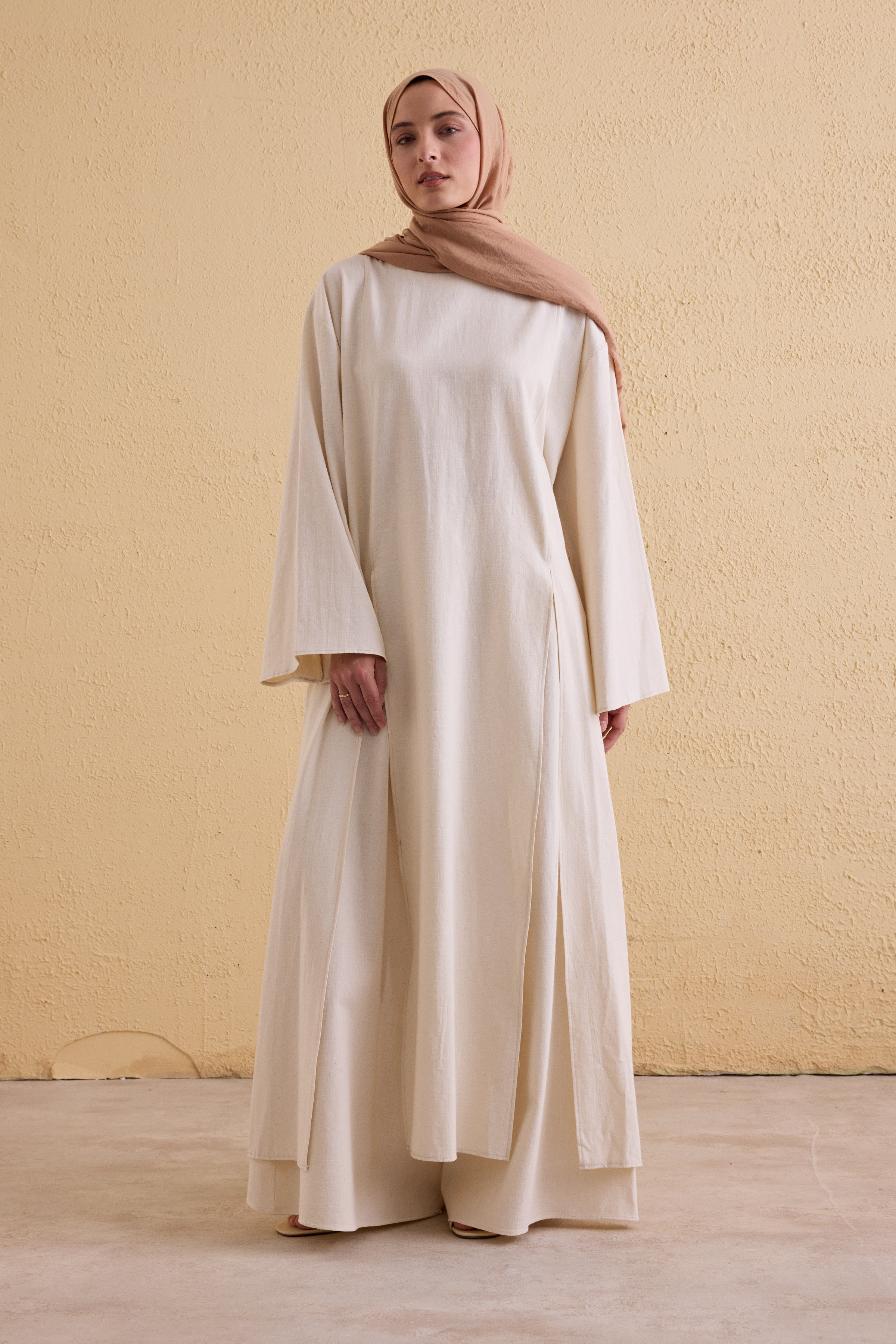 OASIS Leinen Maxi Tunika-Hosen Set