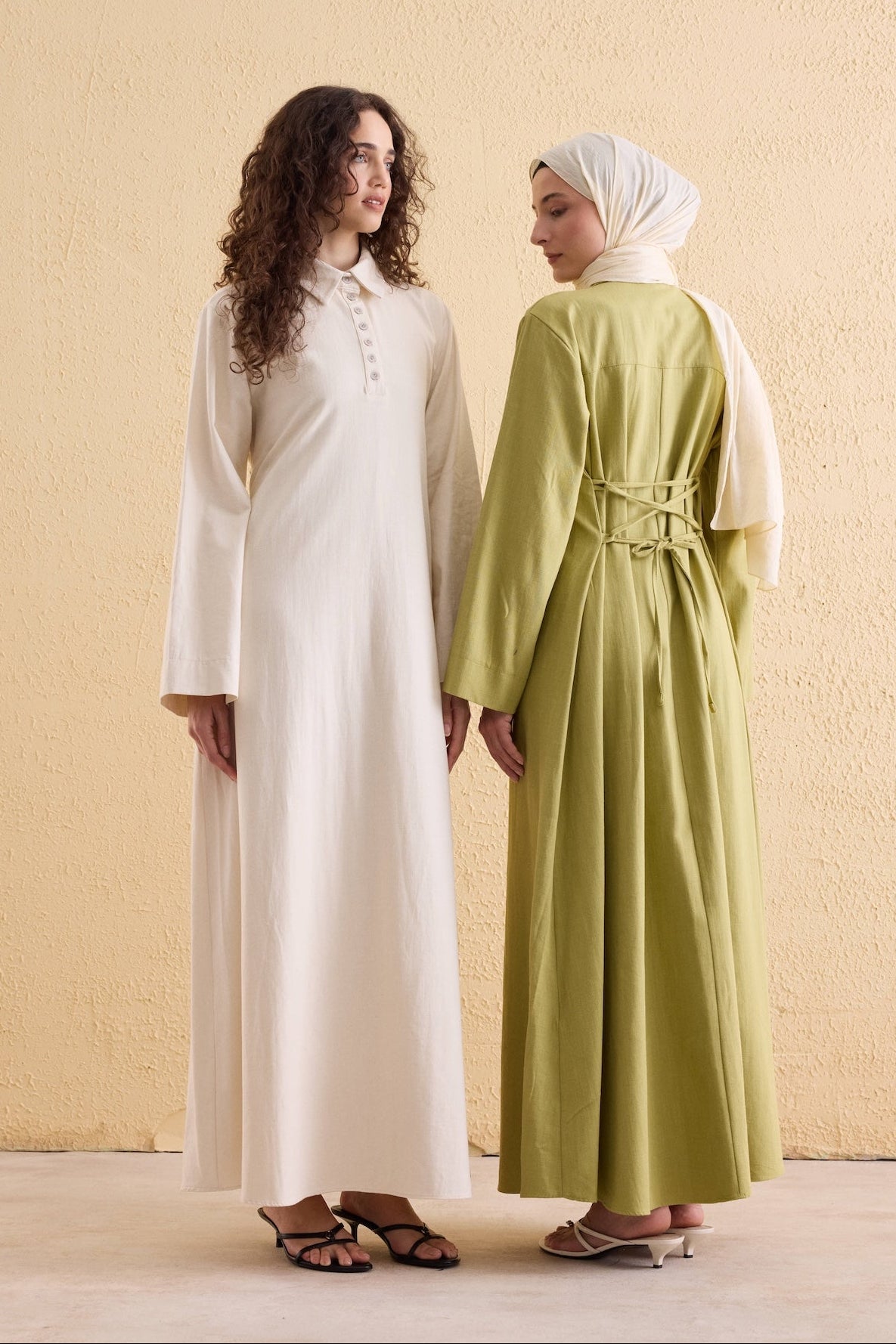 OASİS Leinen Maxi Kleid