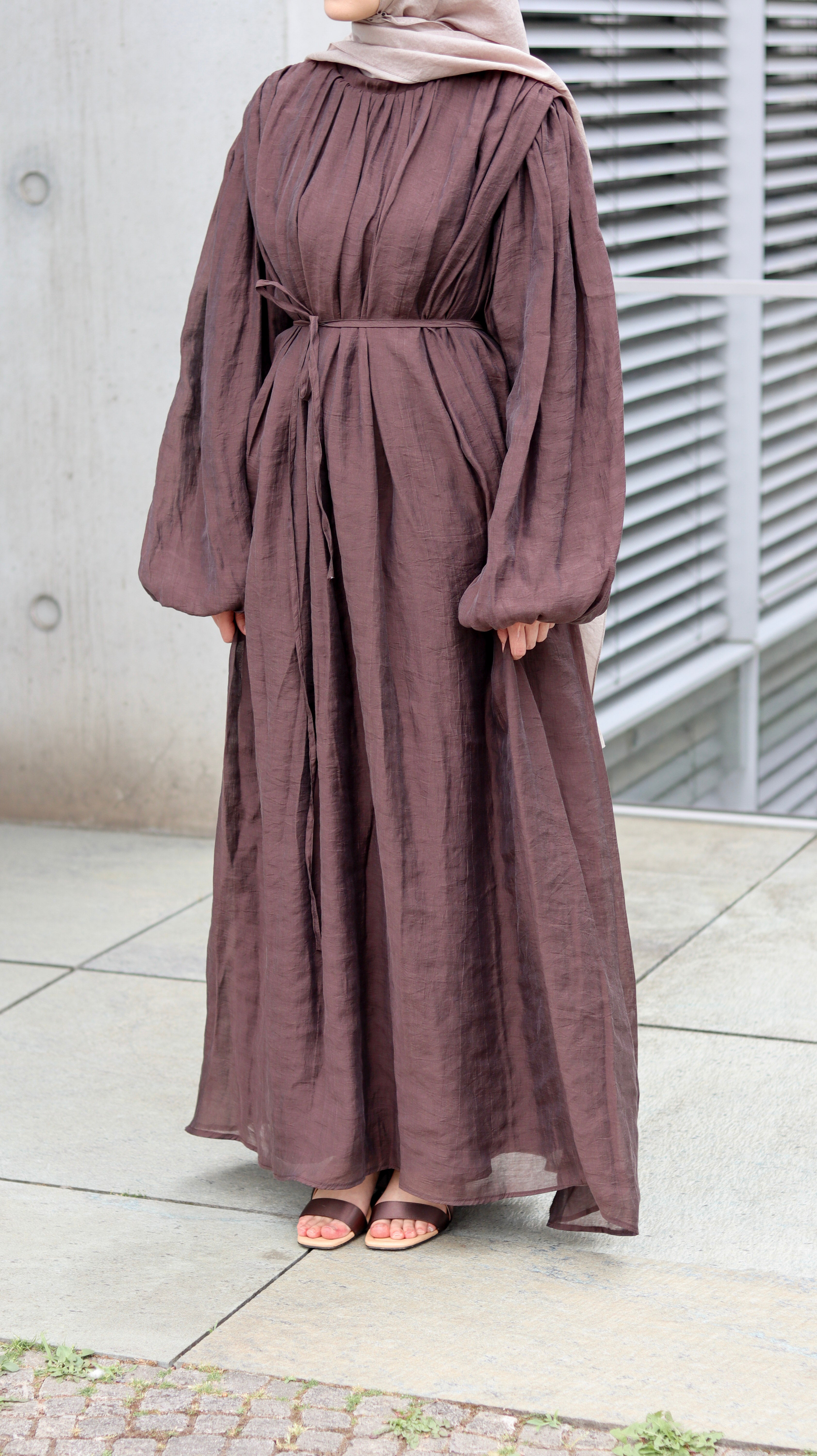 VELORA Crinkle Maxi KLeid