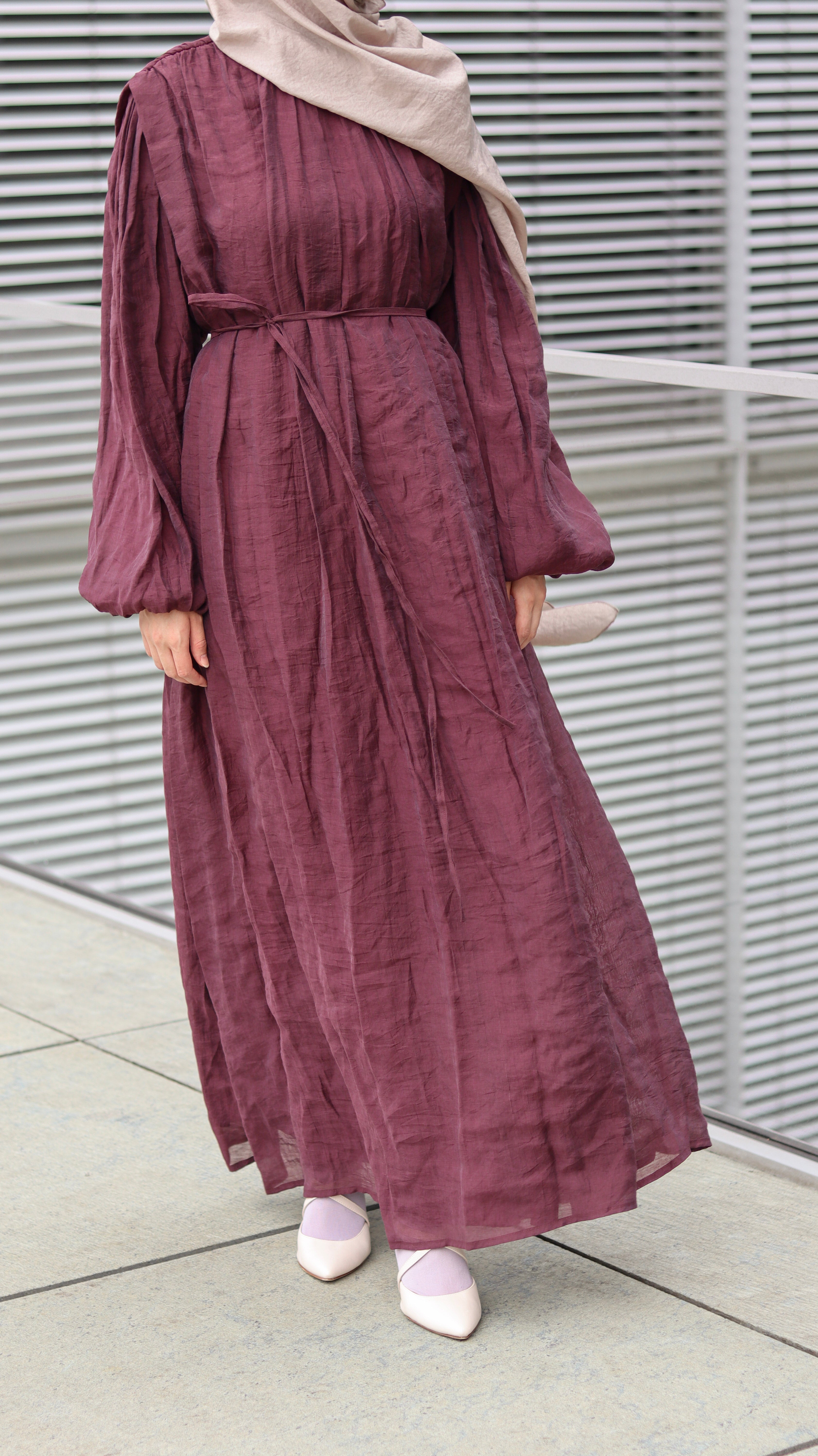 VELORA Crinkle Maxi KLeid