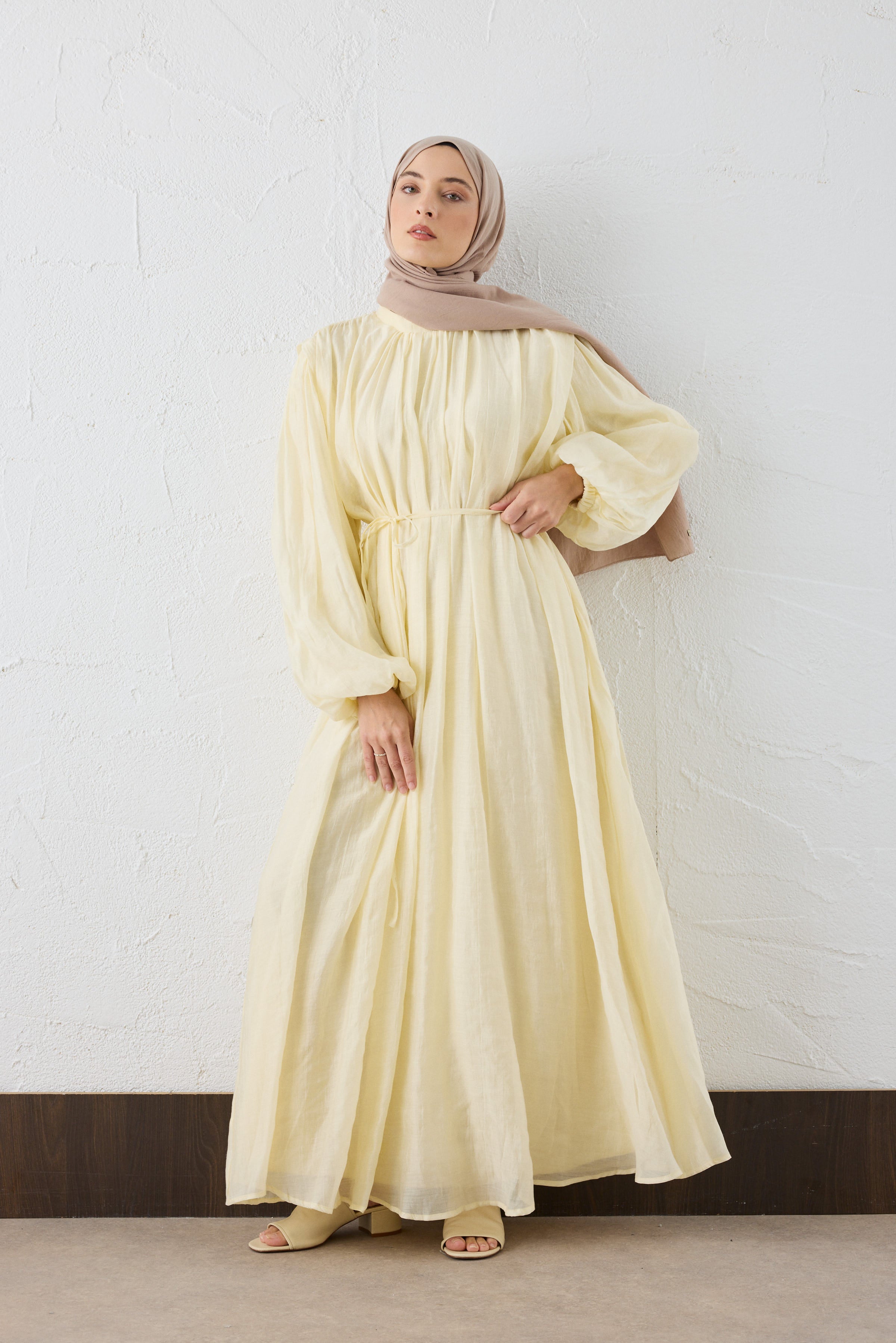 VELORA Crinkle Maxi KLeid