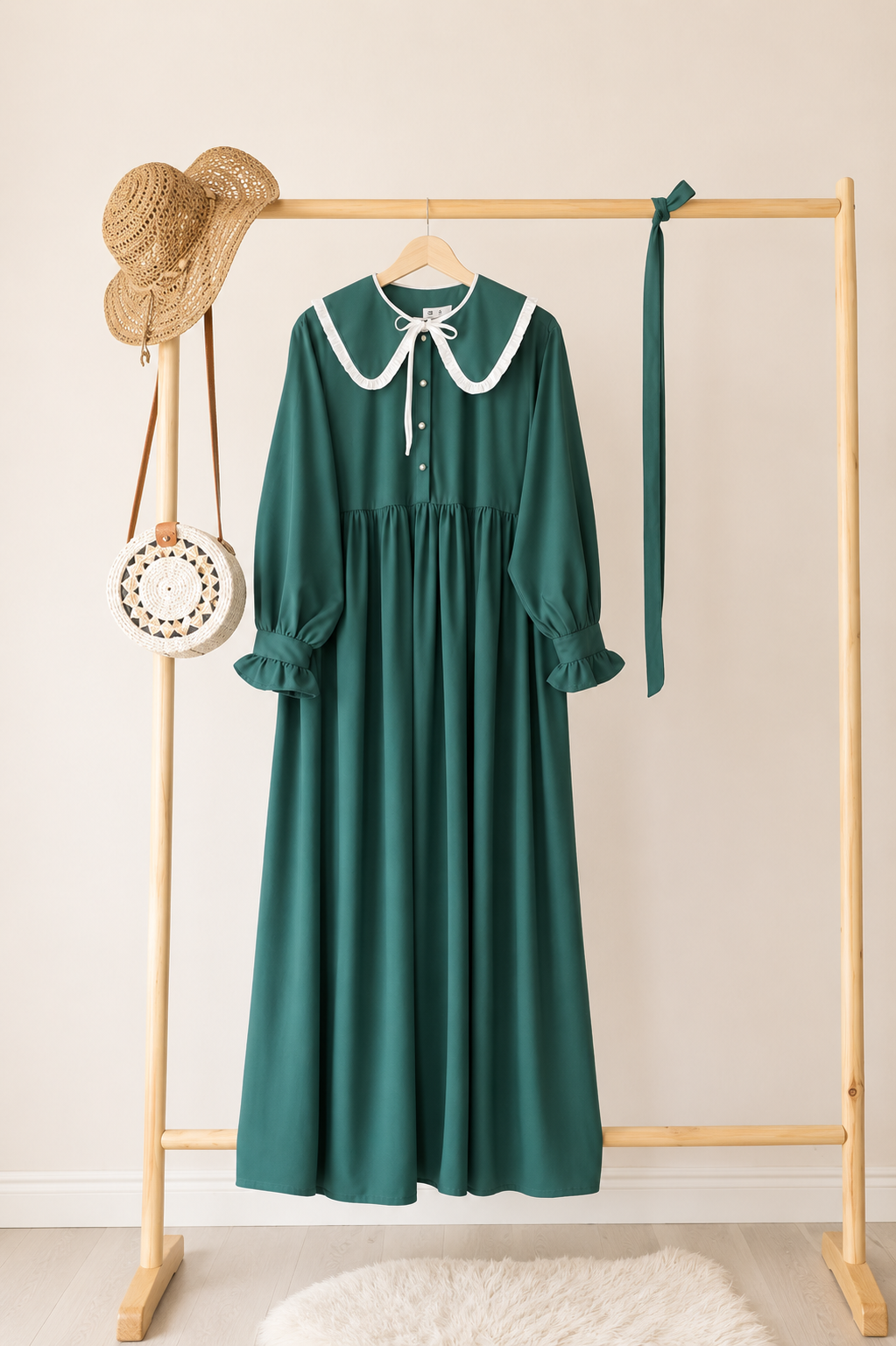 Lina Medina Silk Maxi Kleid