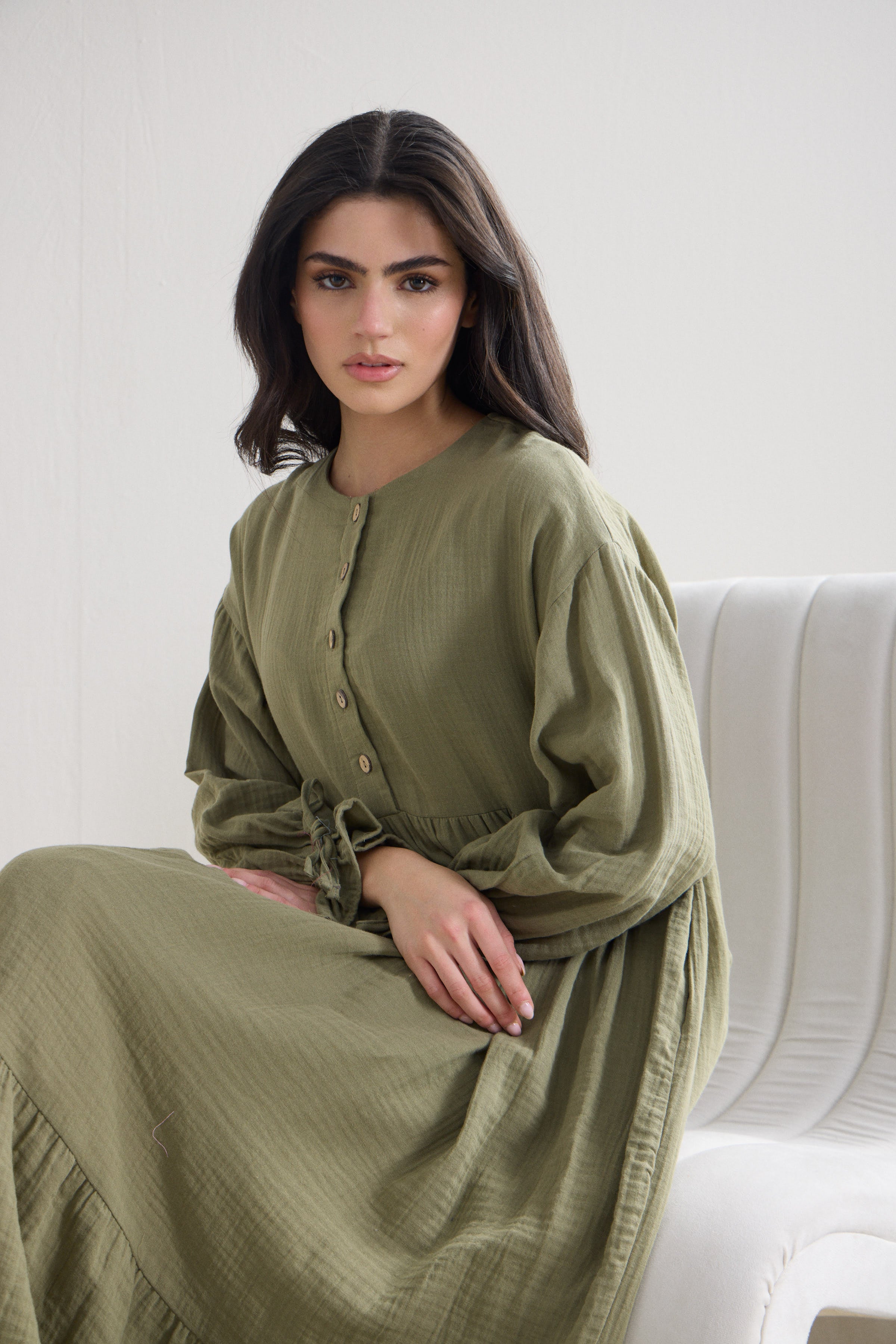Muslin Boho Maxi Dress
