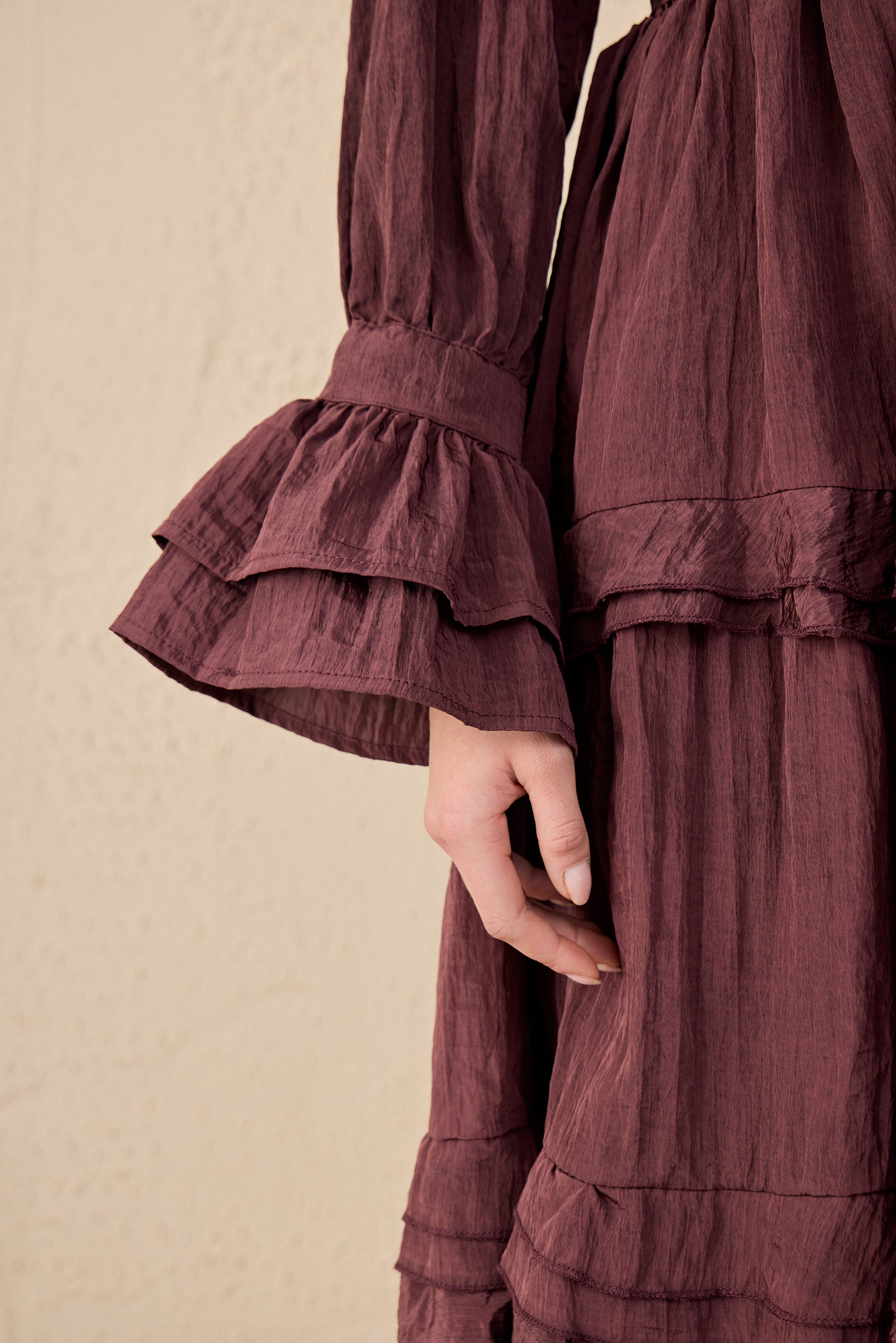 Noir Flow Maxi Kleid