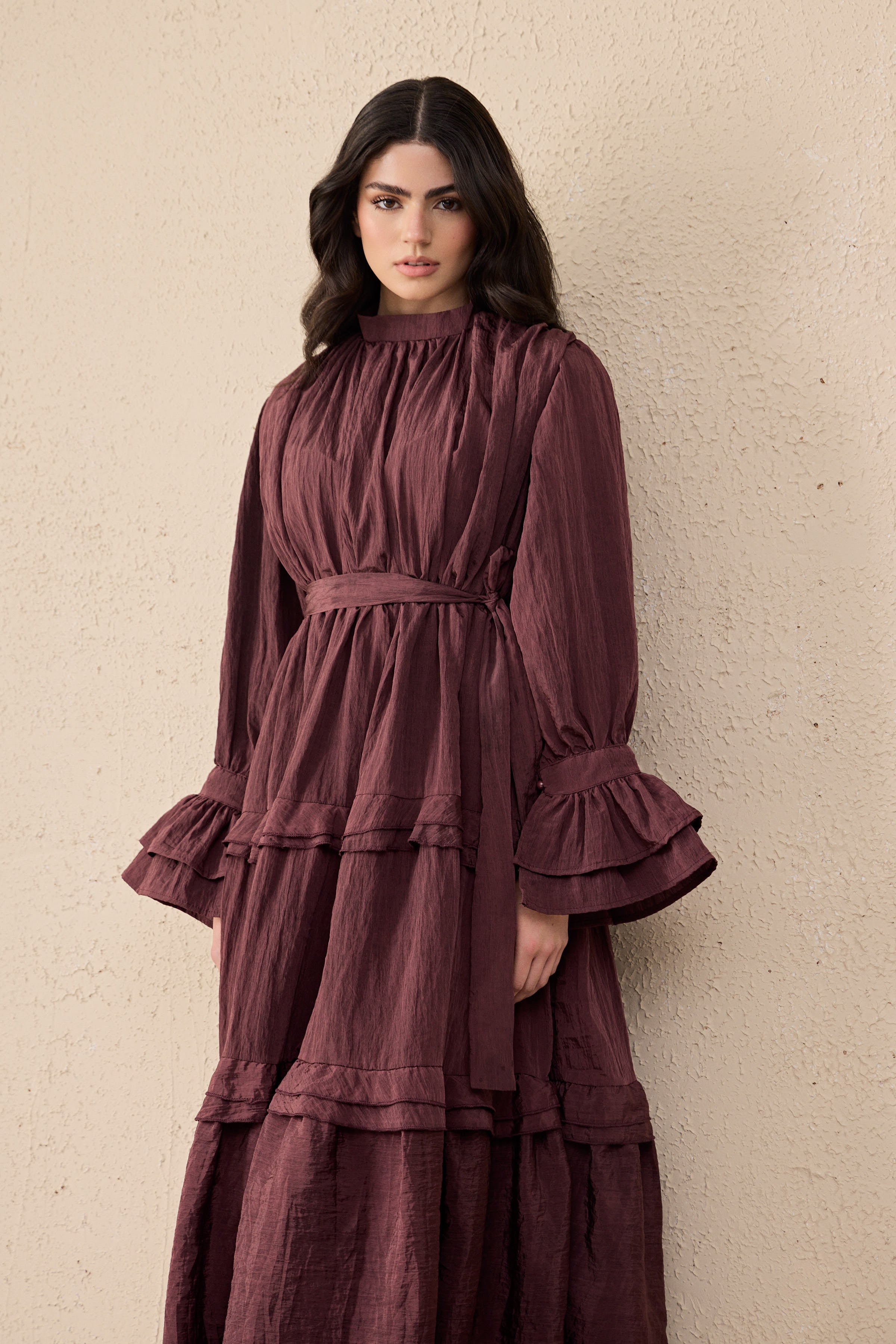 Noir Flow Maxi Kleid