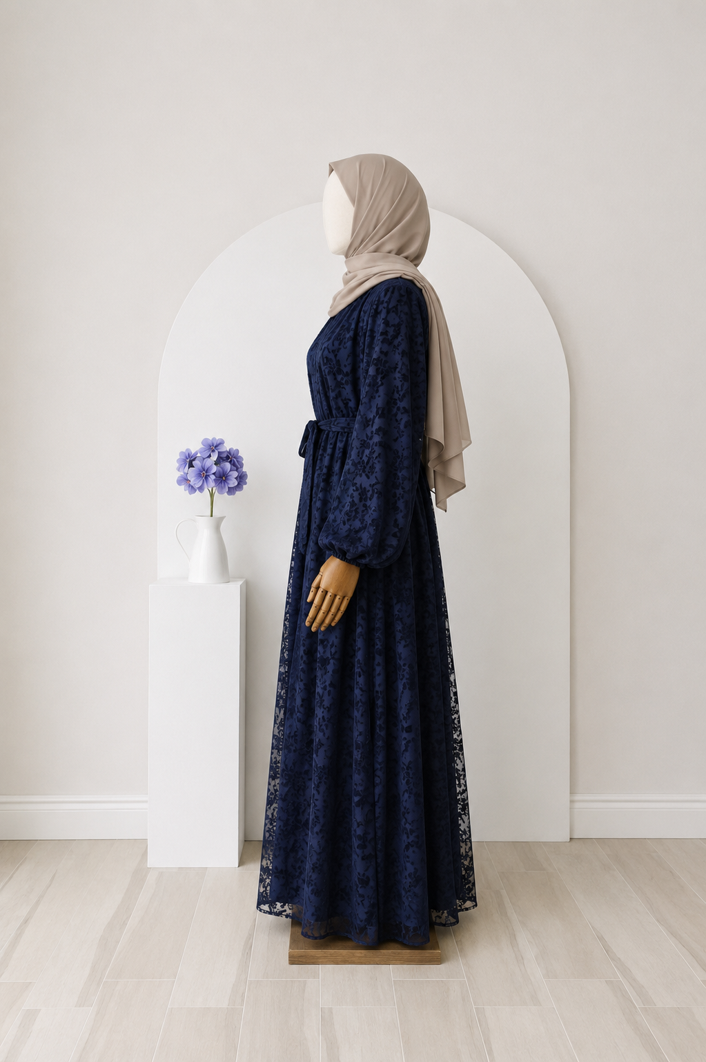 Selen Spitzen Maxi Kleid