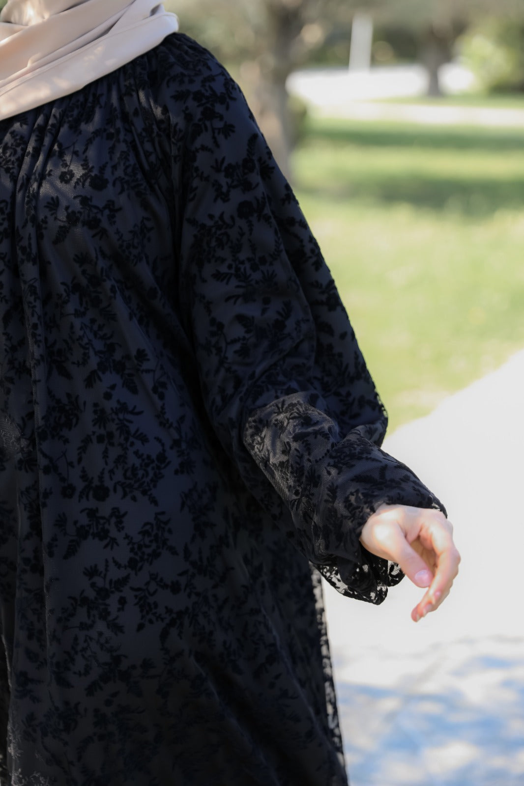 Selen Spitzen Maxi Kleid