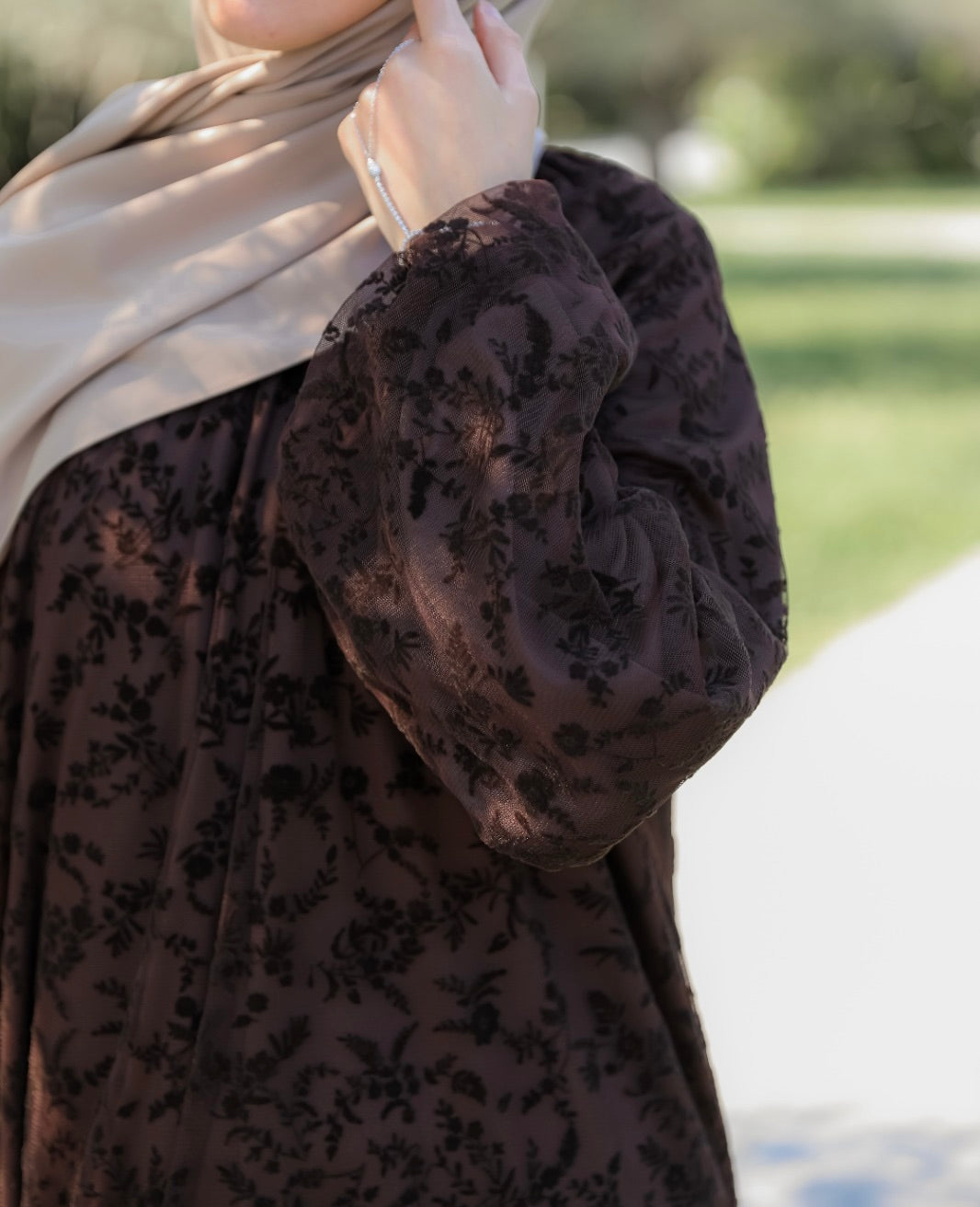 Selen Spitzen Maxi Kleid