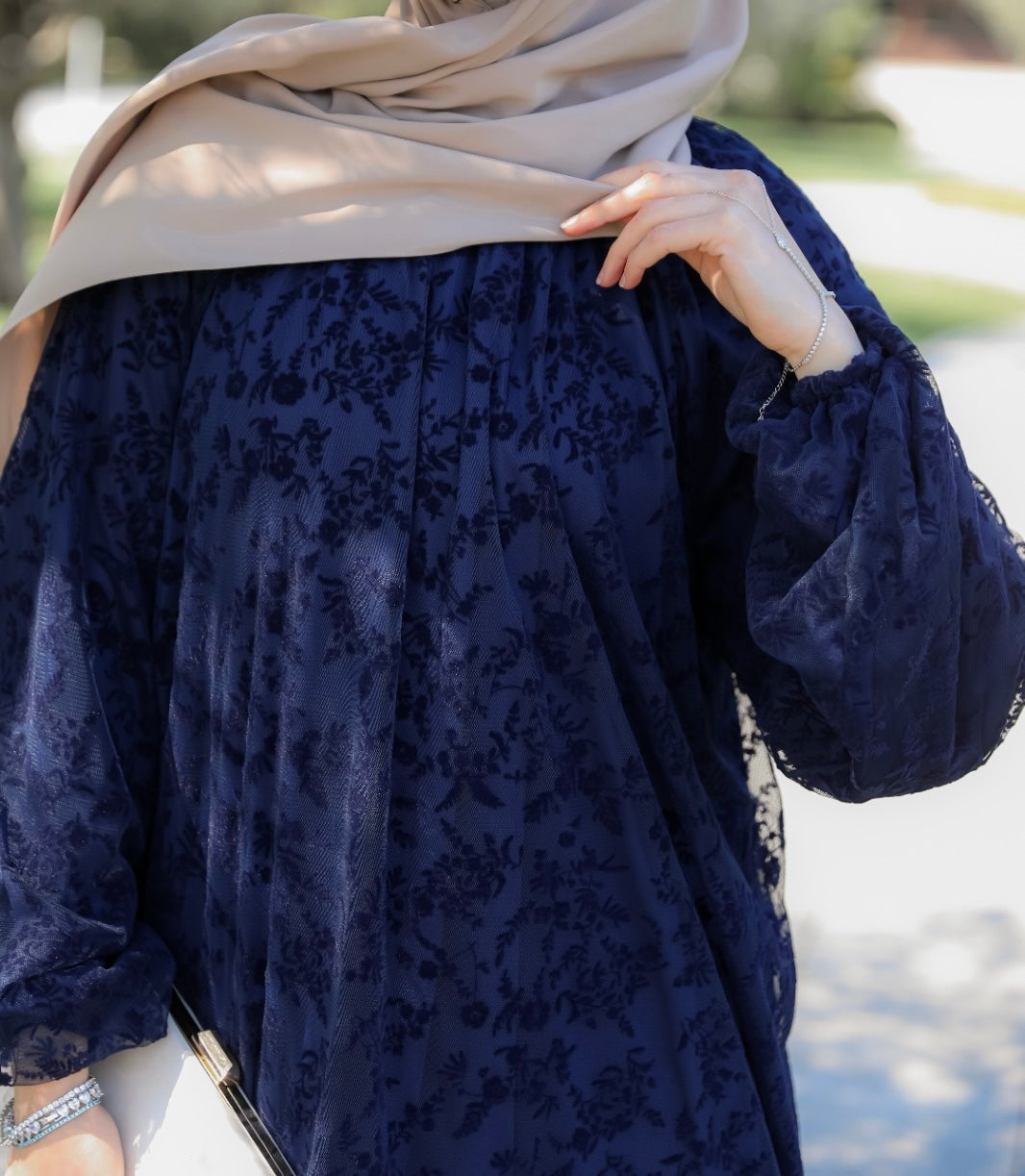 Selen Spitzen Maxi Kleid