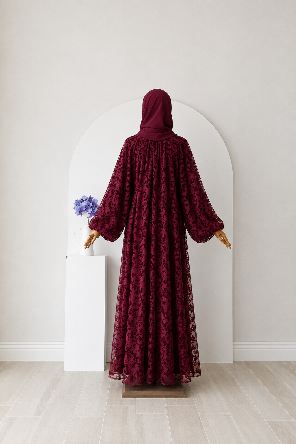 Selen Spitzen Maxi Kleid