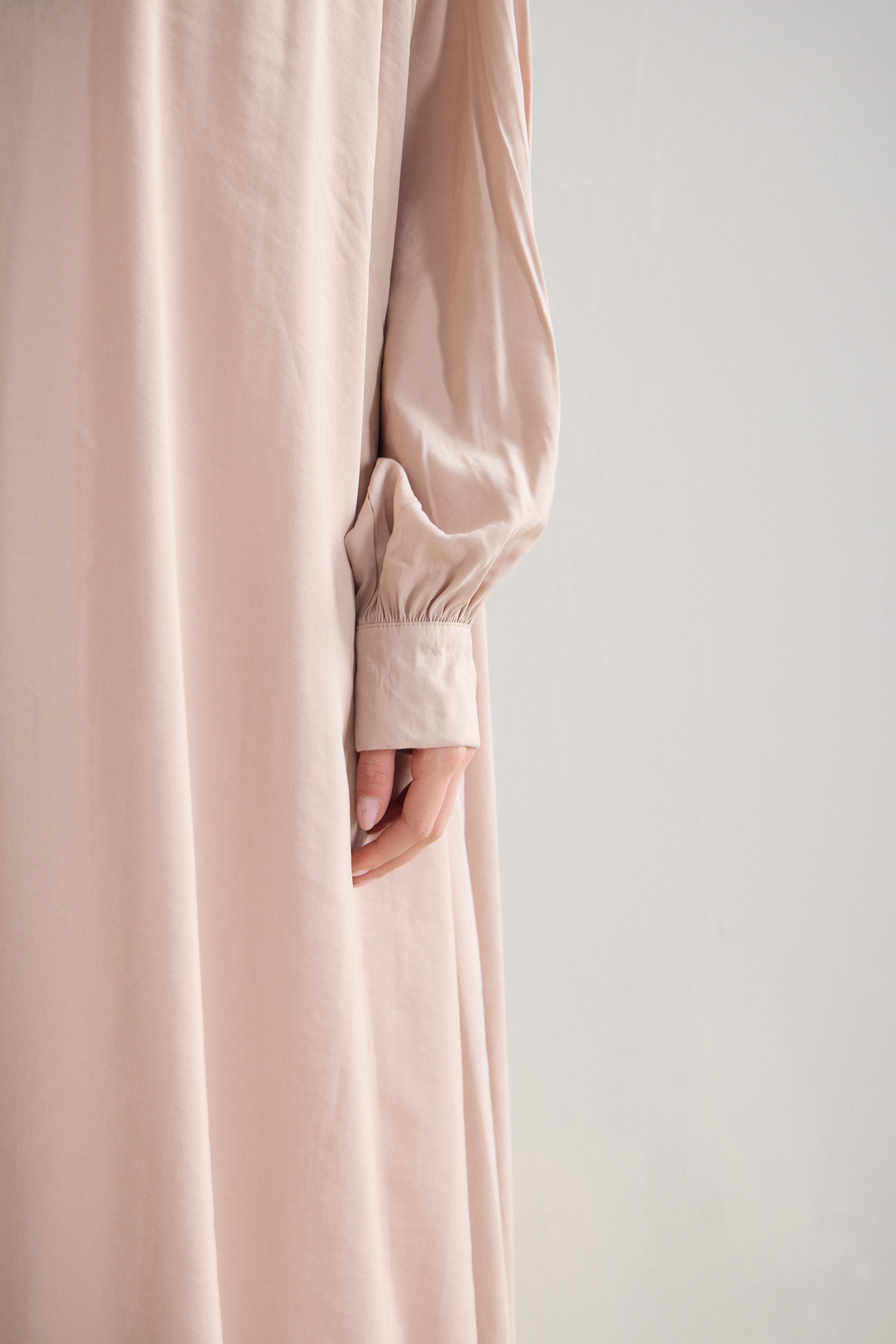 Soft Flow Oversize Modal Cupro Maksi Elbise