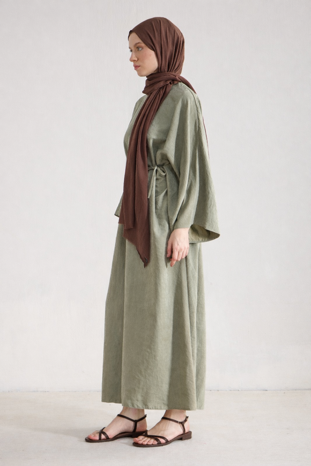 Sora Cupra Maxi Kleid